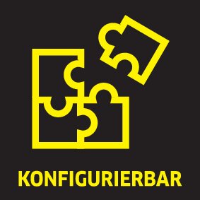 Ausstattungsmerkmale des Geräts sind individuell konfigurierbar.