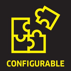 Machine features are individually configurable. Machine features are individually configurable.