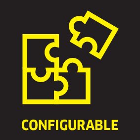 Caractéristiques d'équipement de l'appareil configurables individuellement.