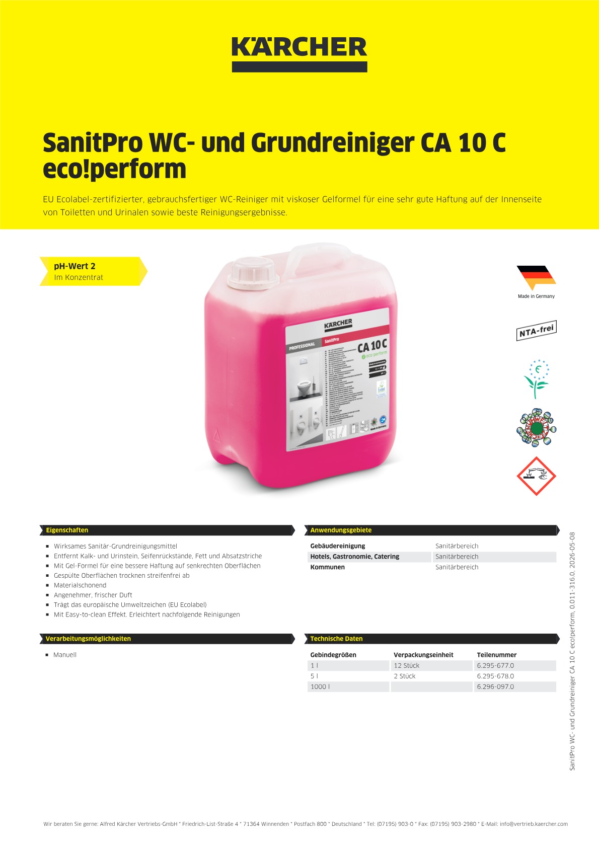 Produktinformationen