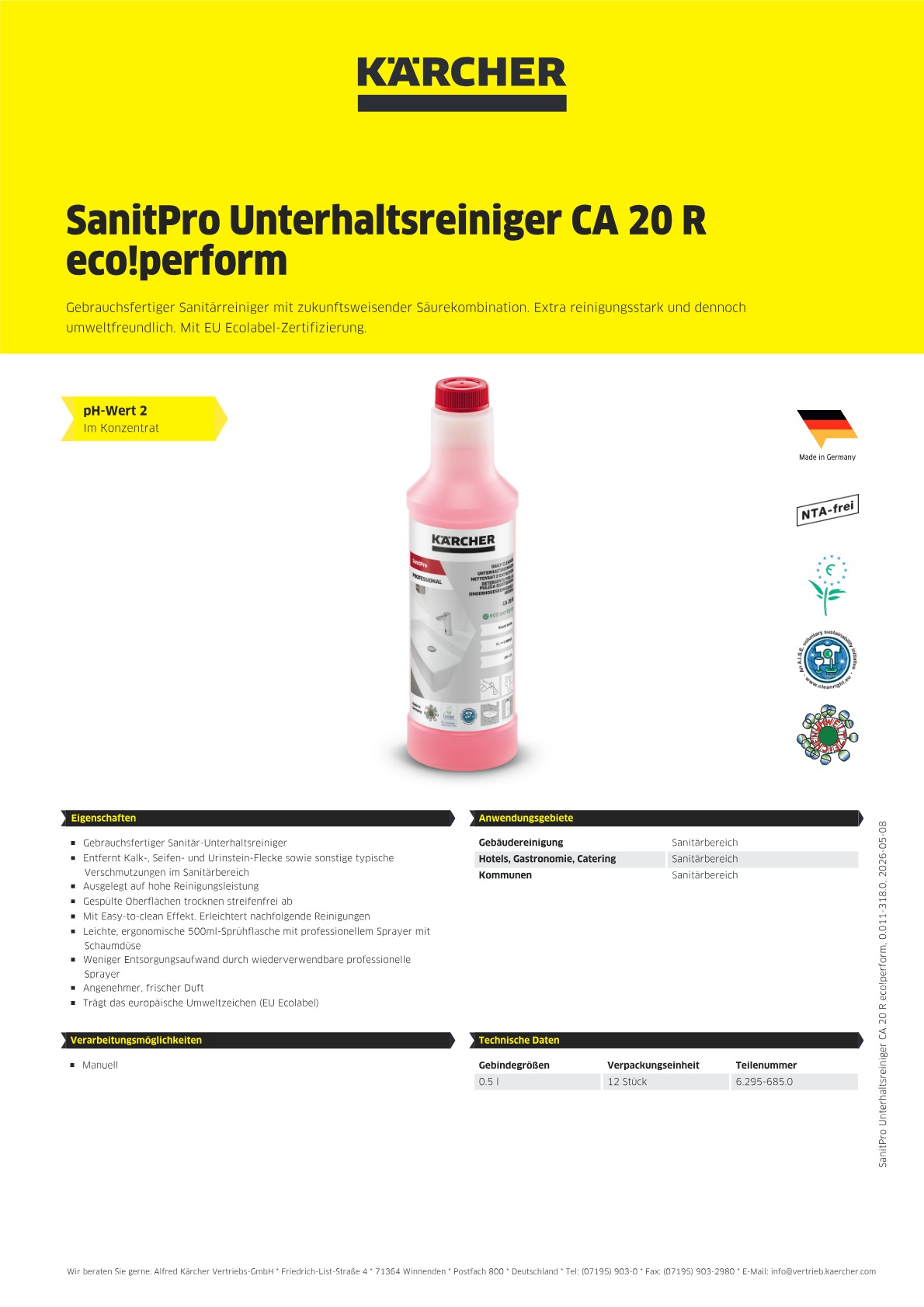 Produktinformationen