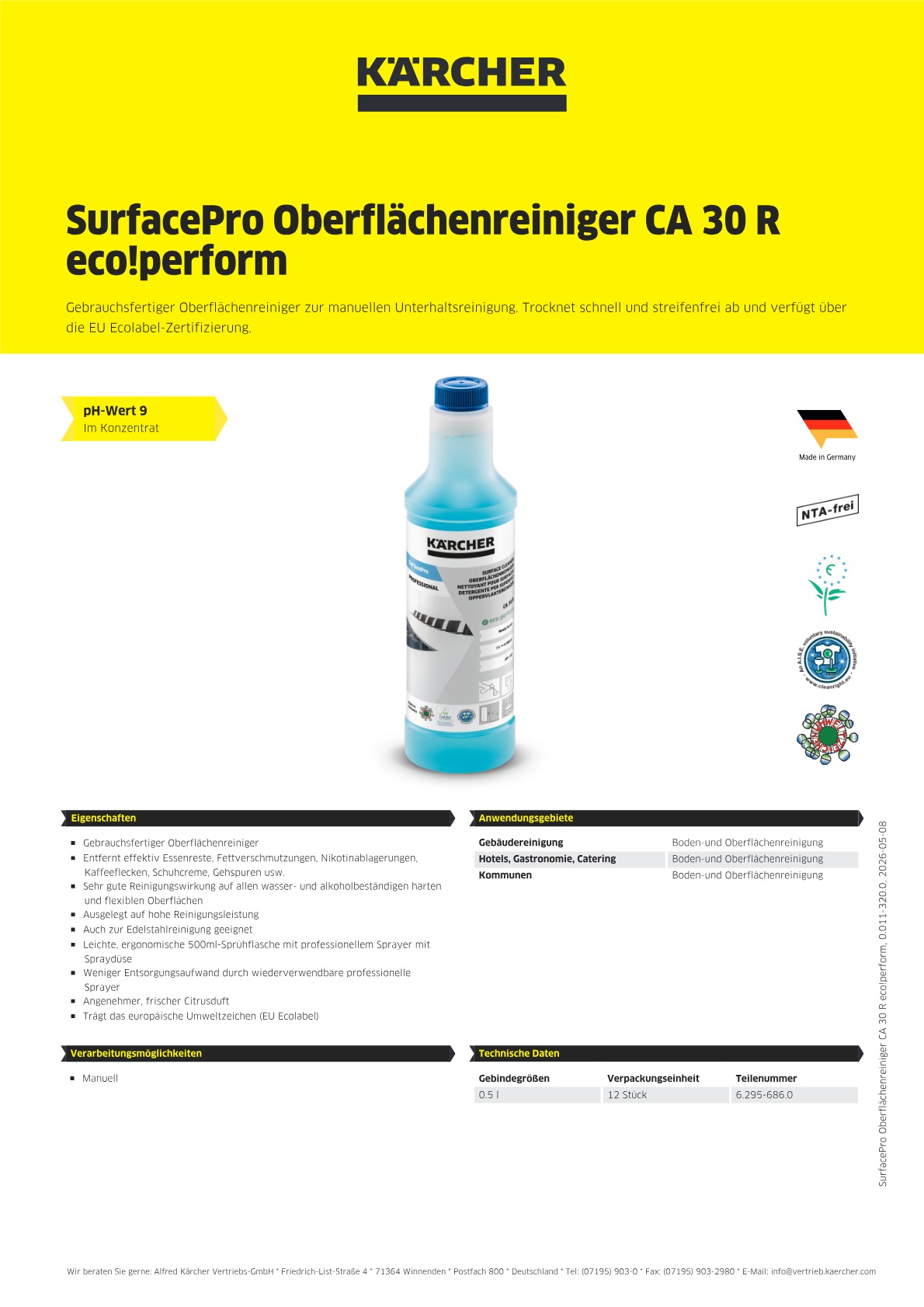 Produktinformationen