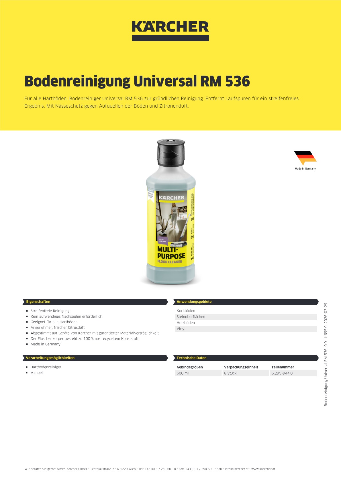 Produktinformationen