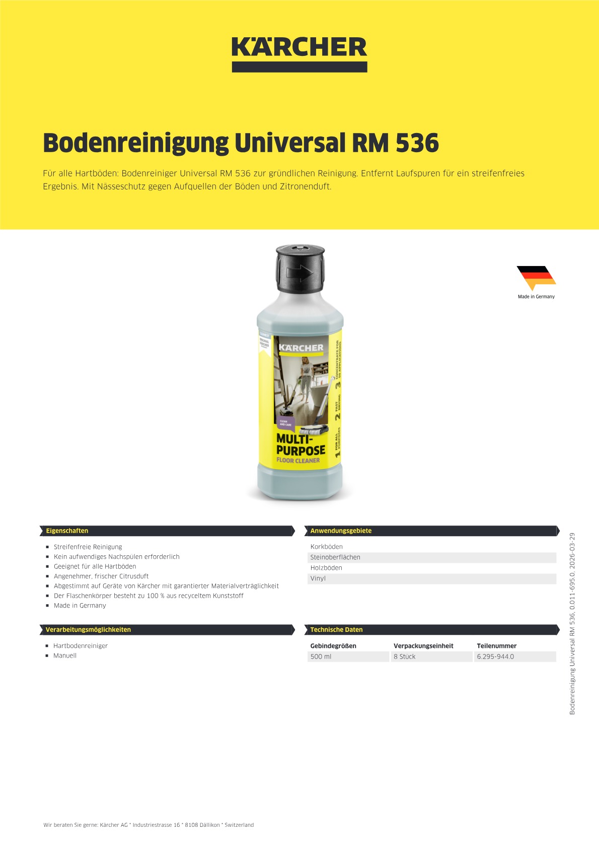 Produktinformationen