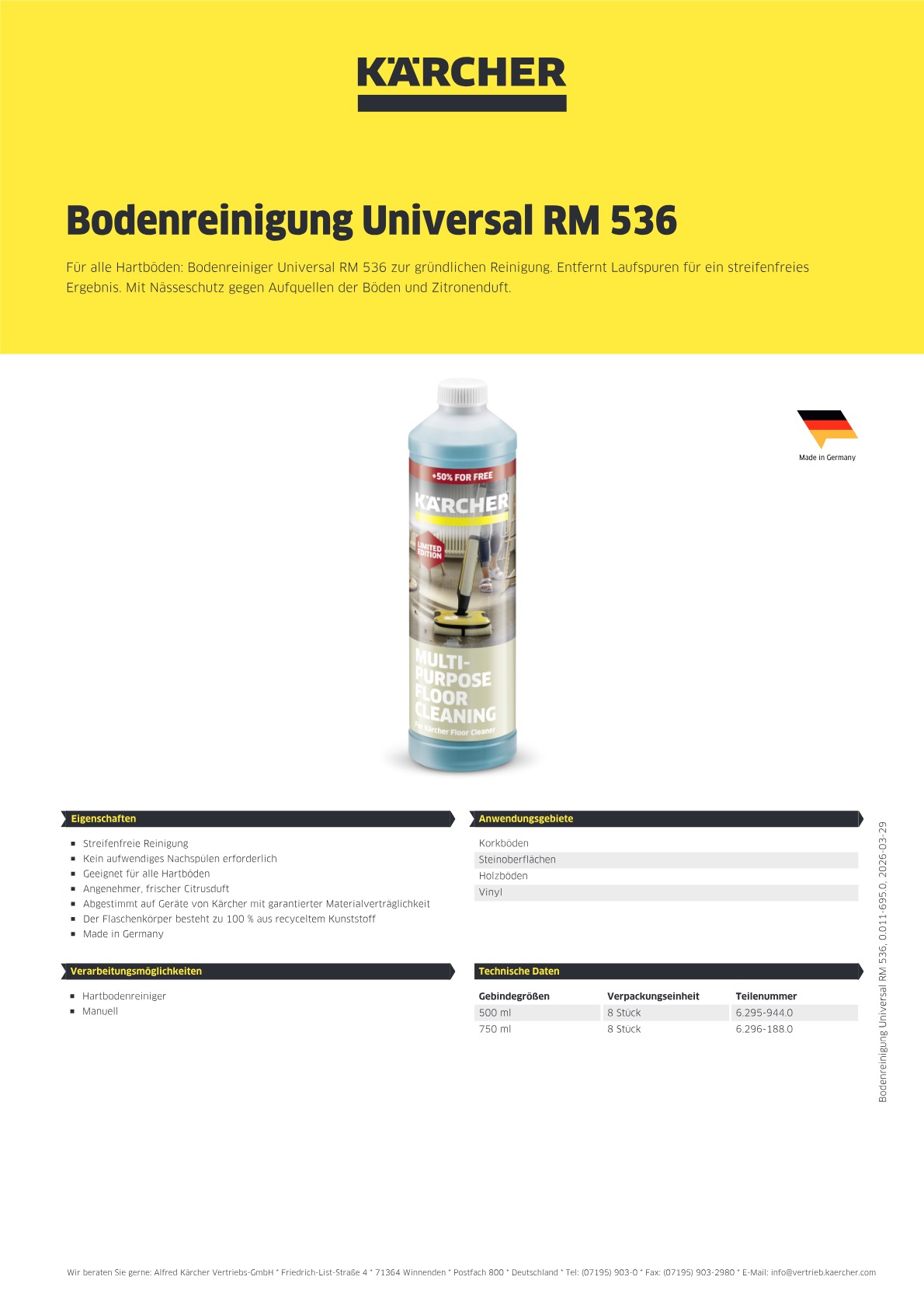 Produktinformationen