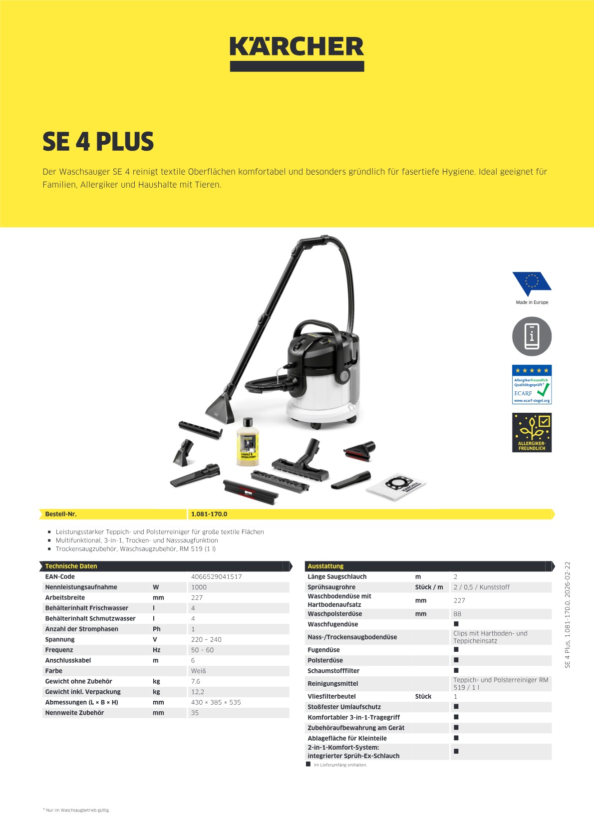 Produktinformationen