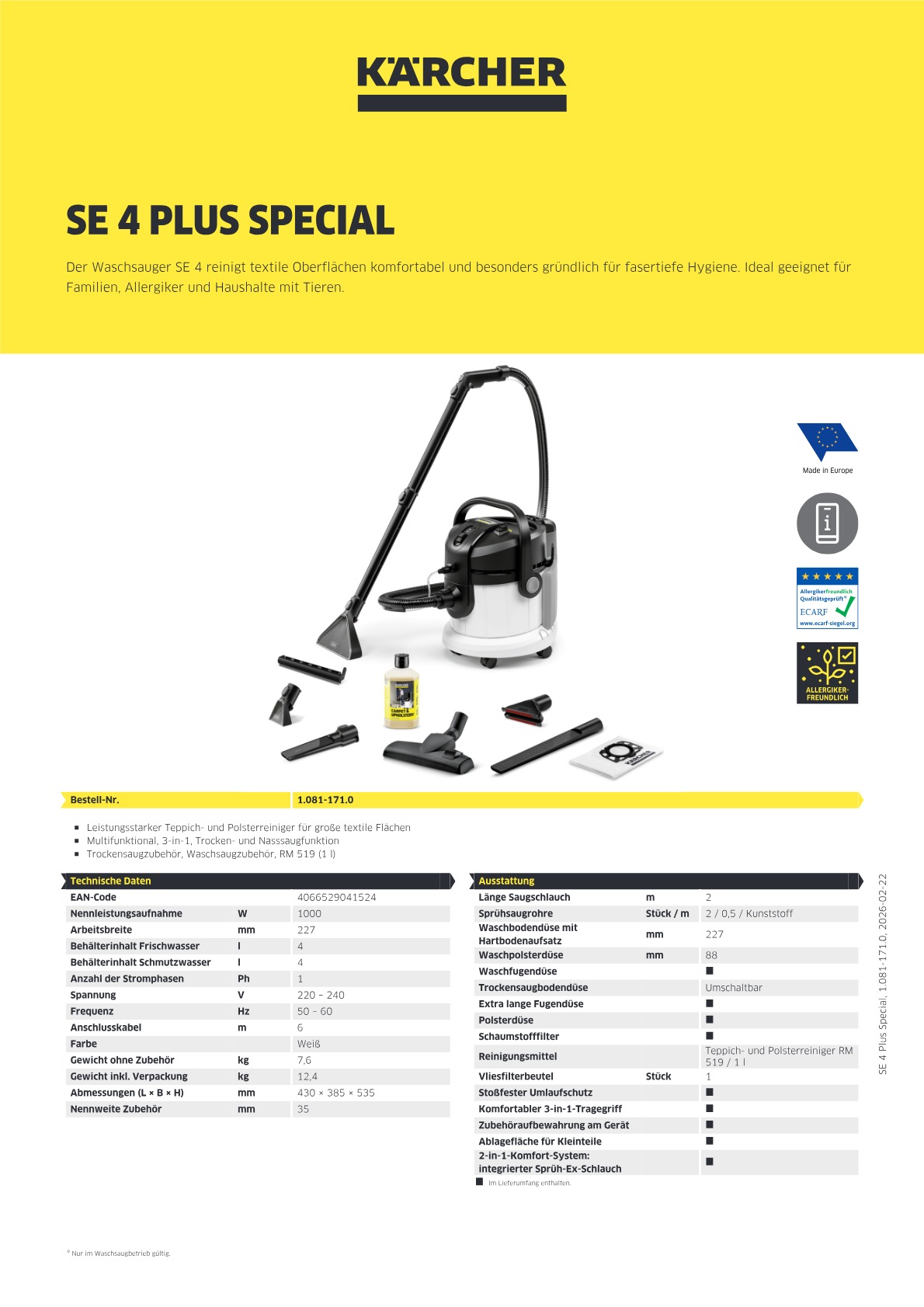 Produktinformationen