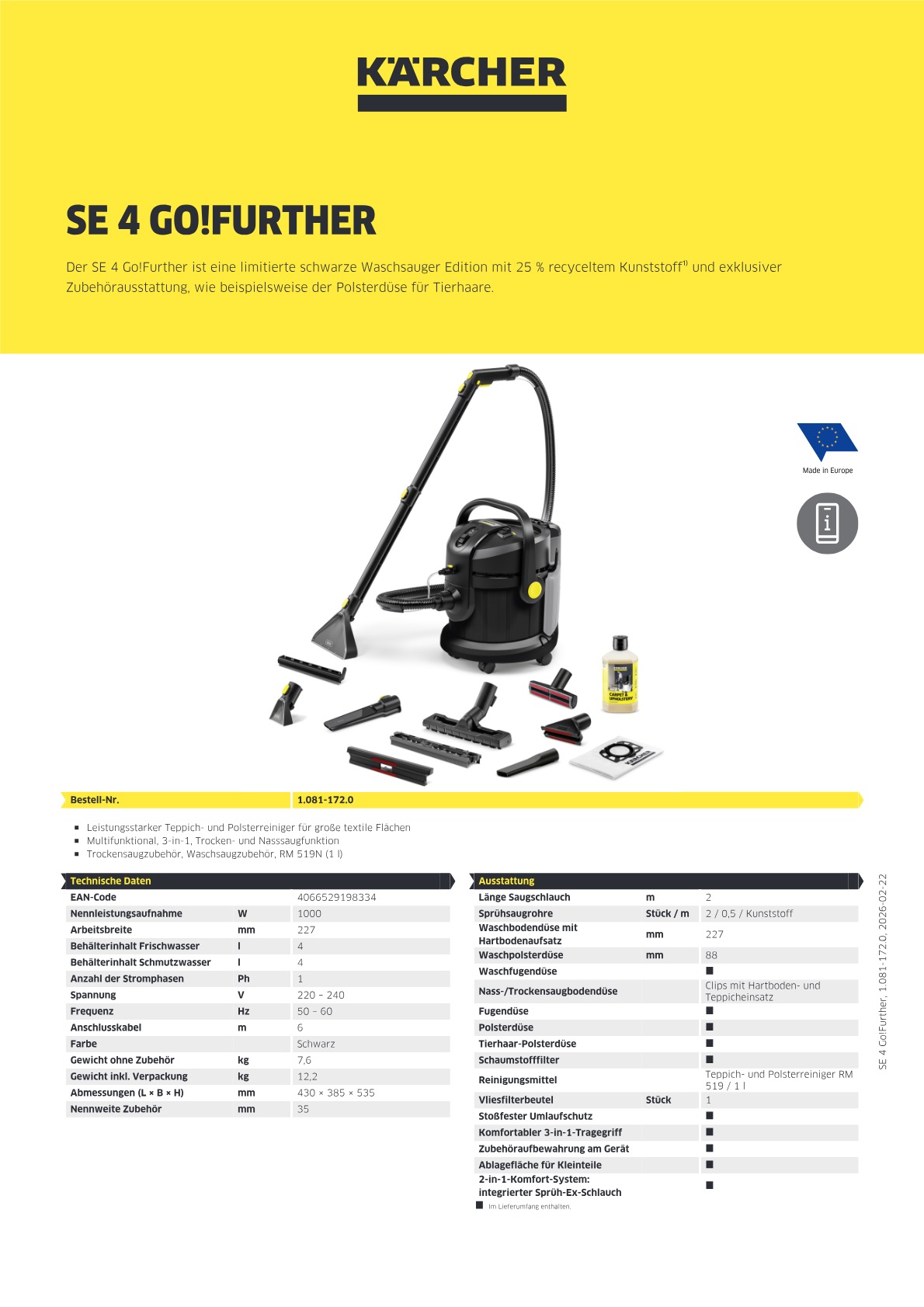 Produktinformationen