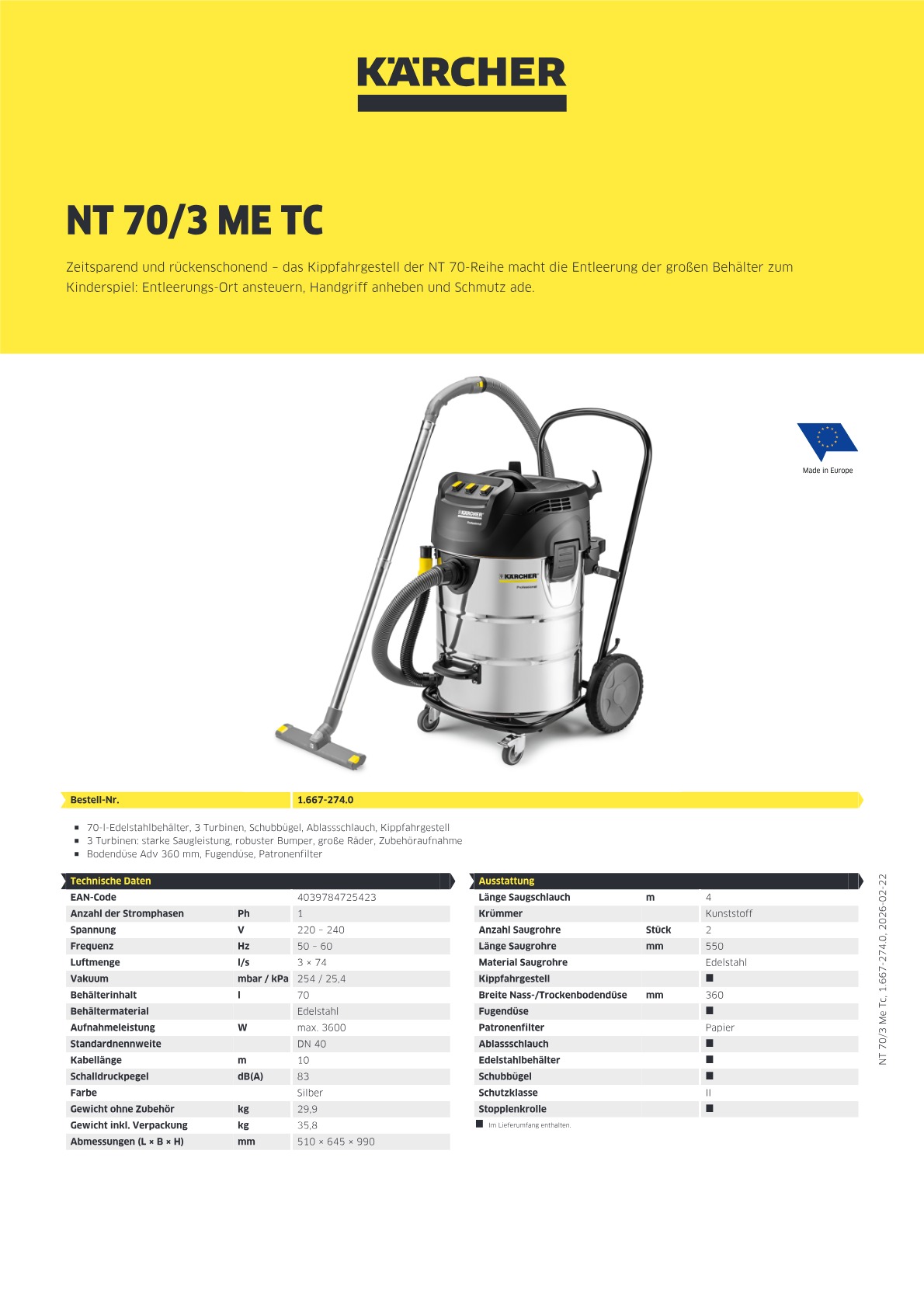 Produktinformationen