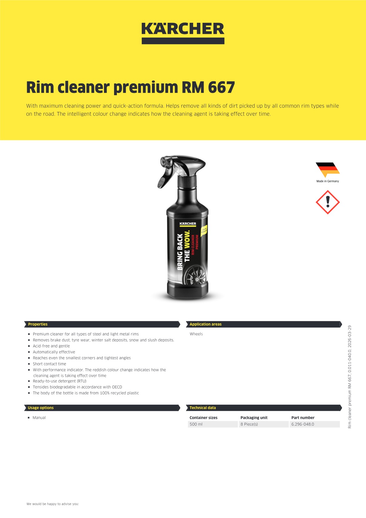 Product information