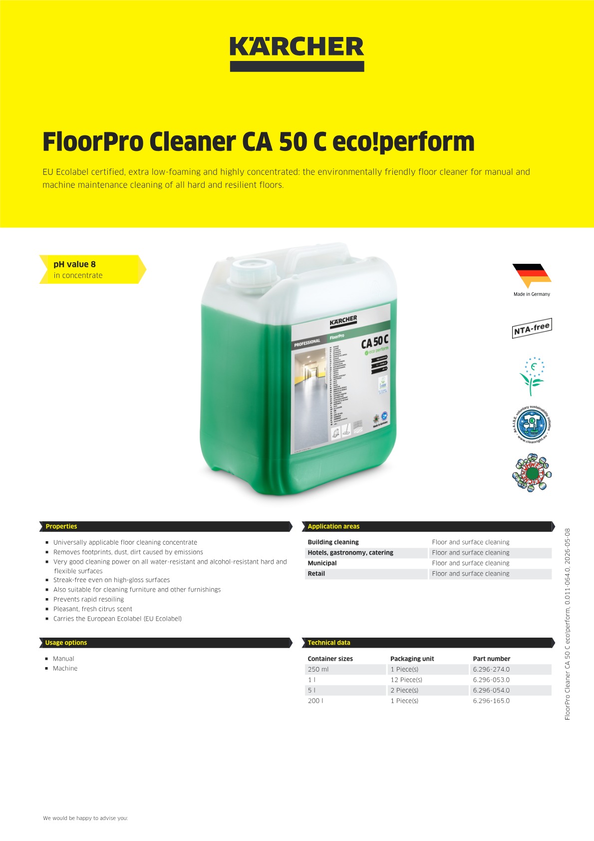 Product information