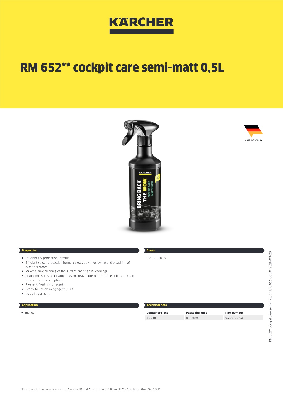 Product information