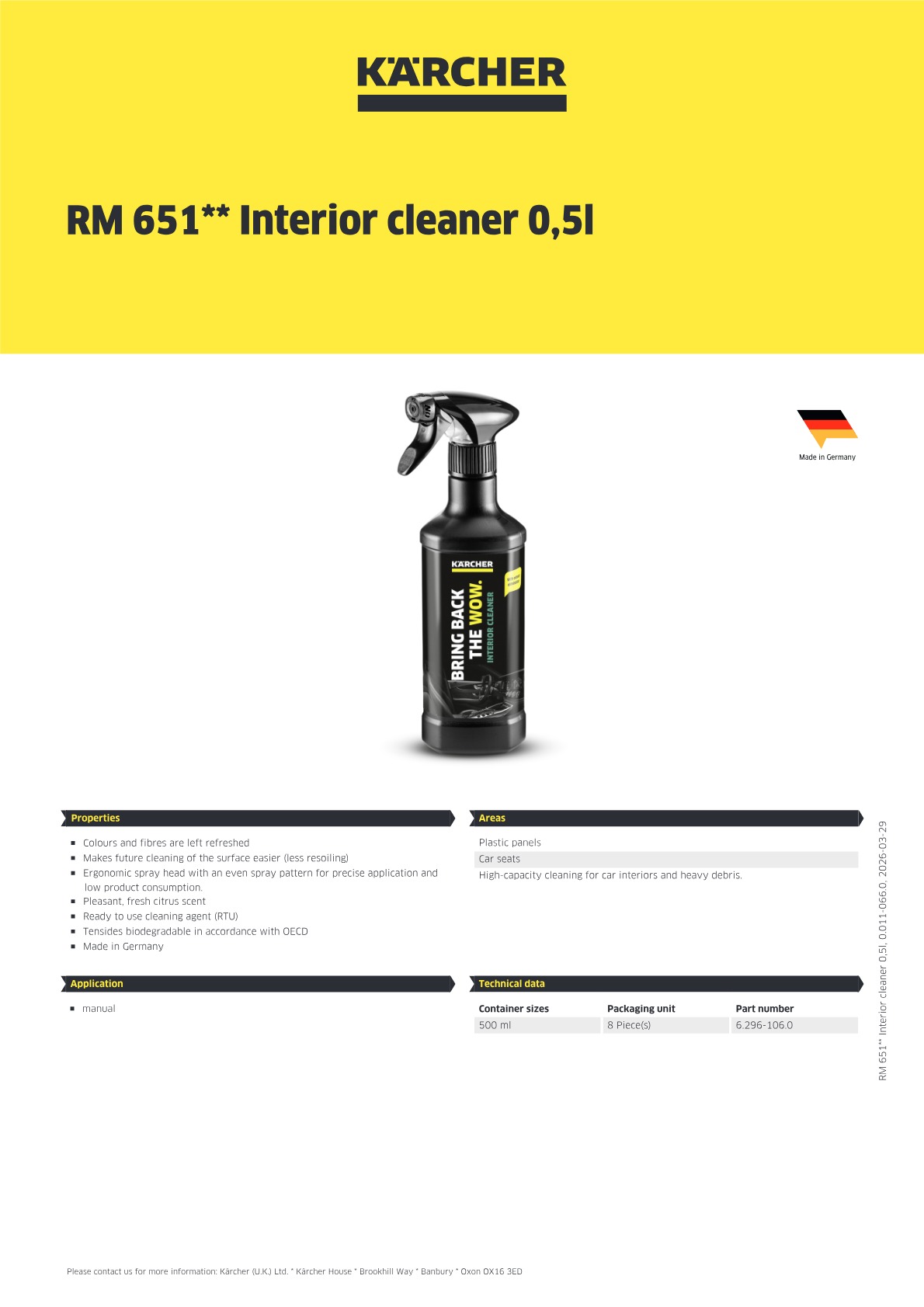 Product information