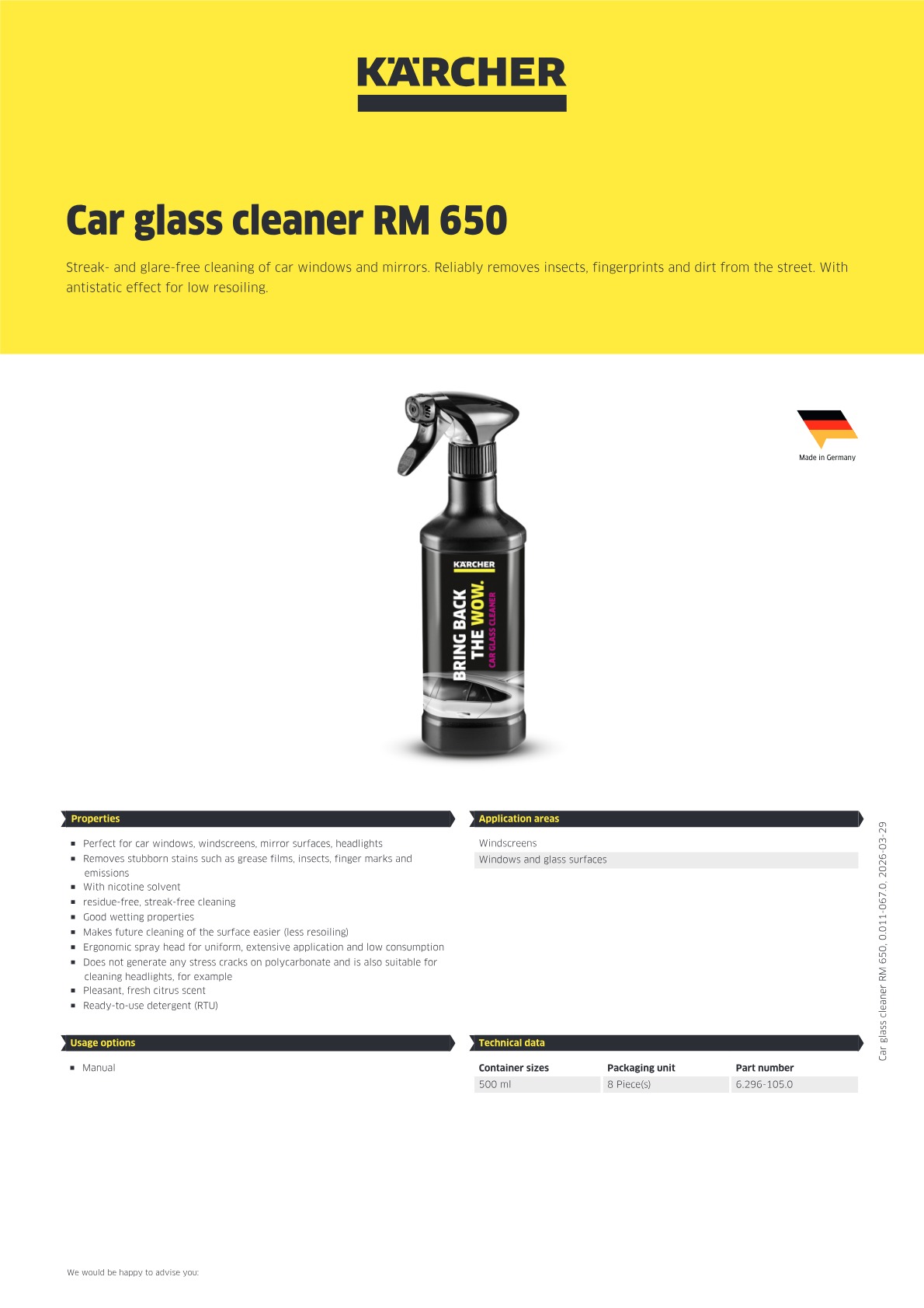 Product information