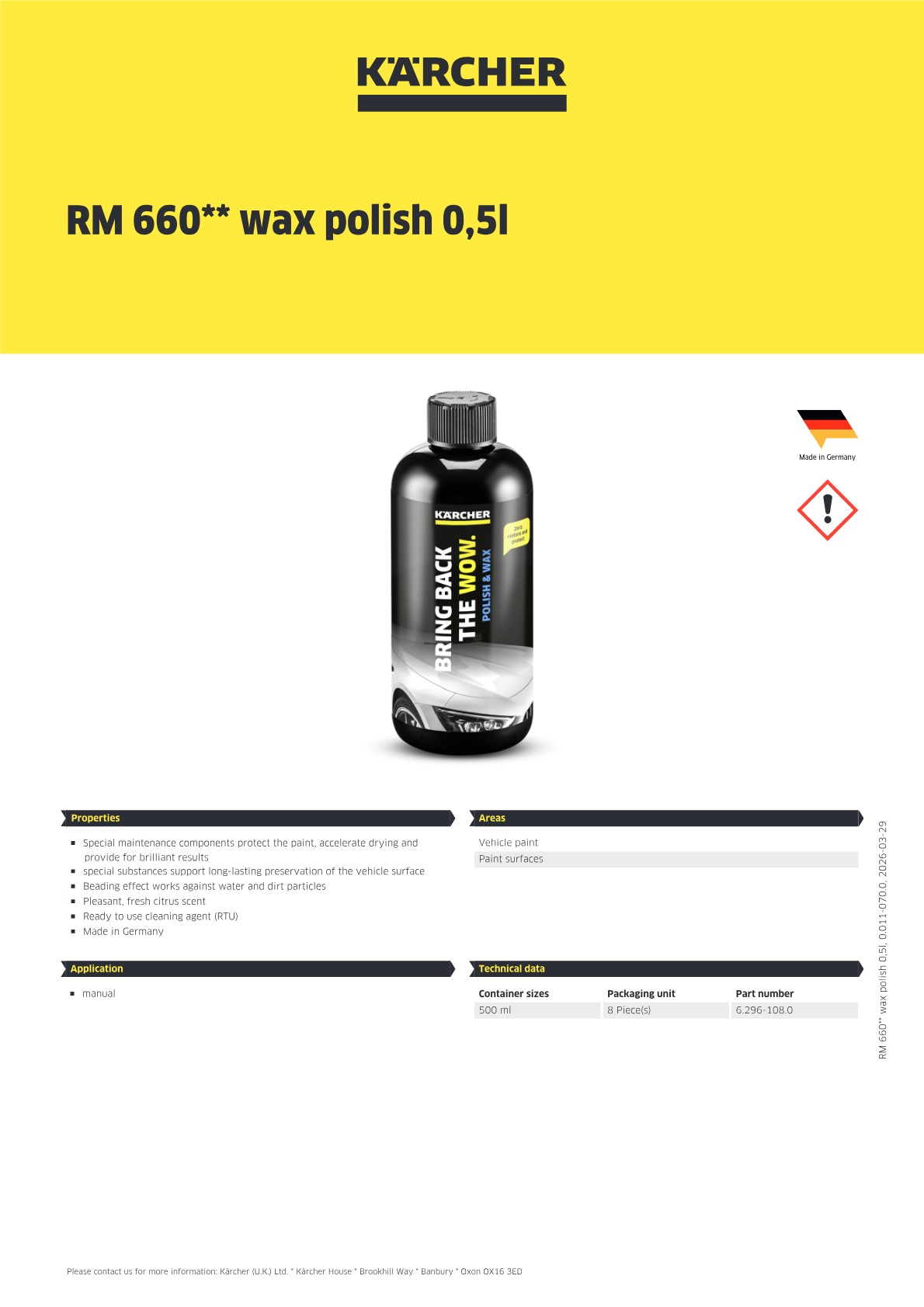 Product information