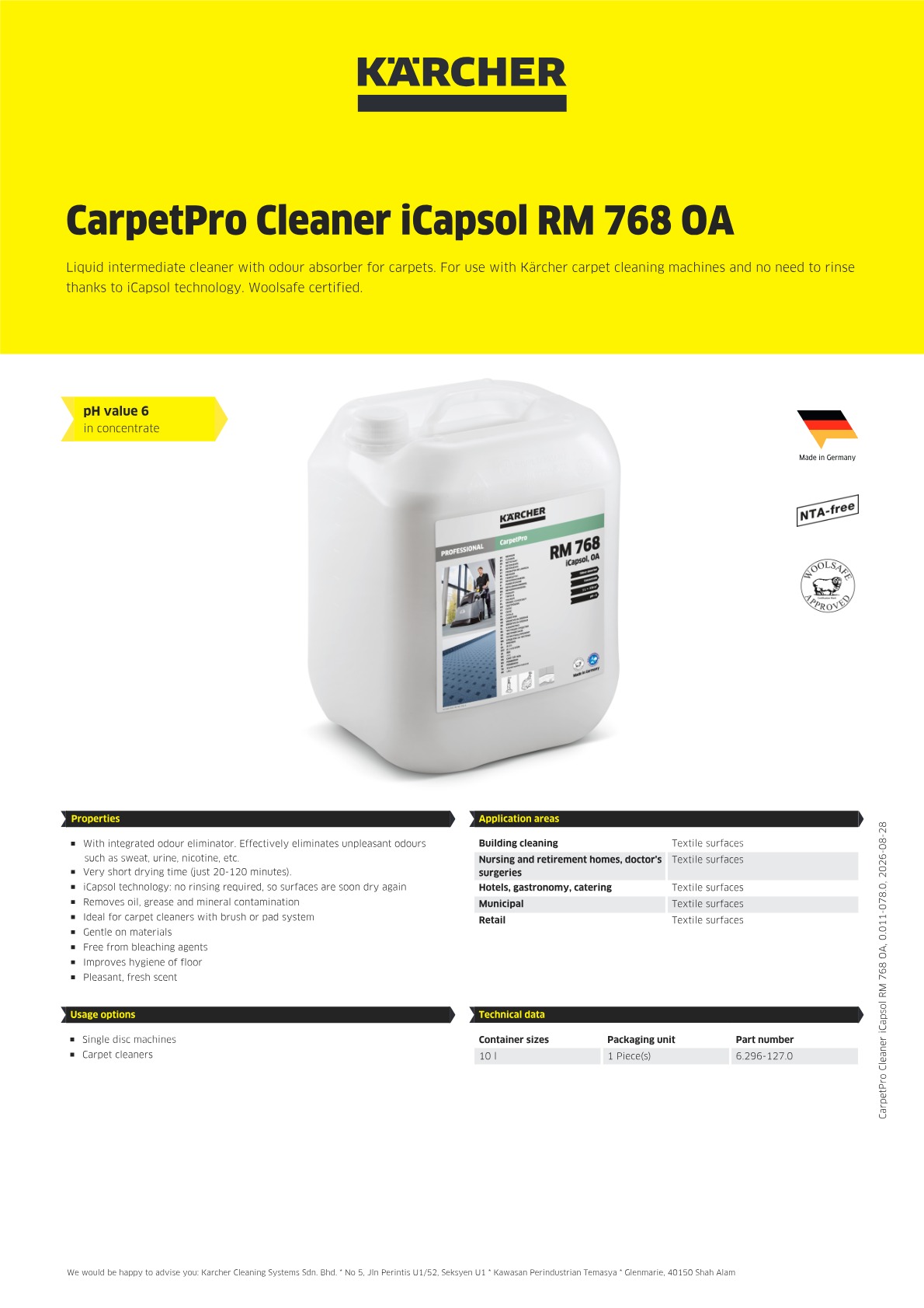 Product information