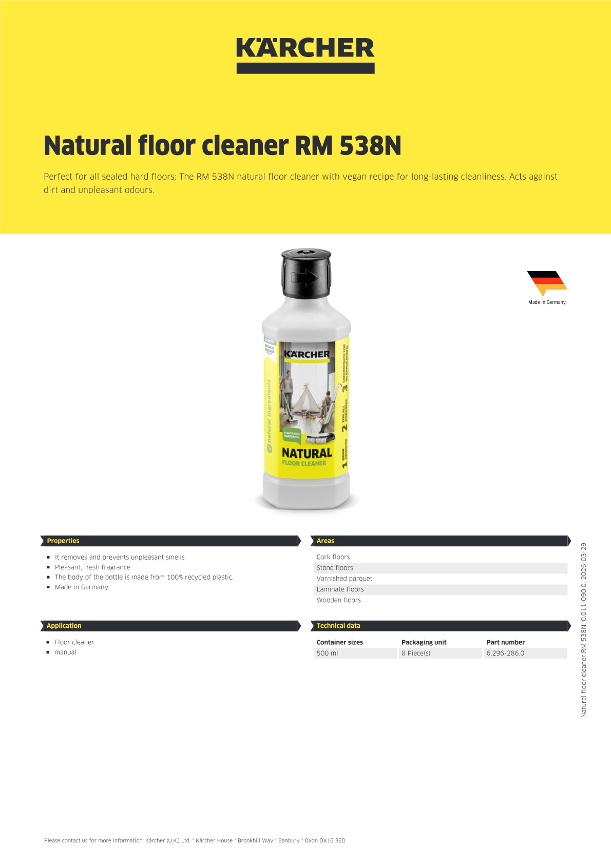 Product information