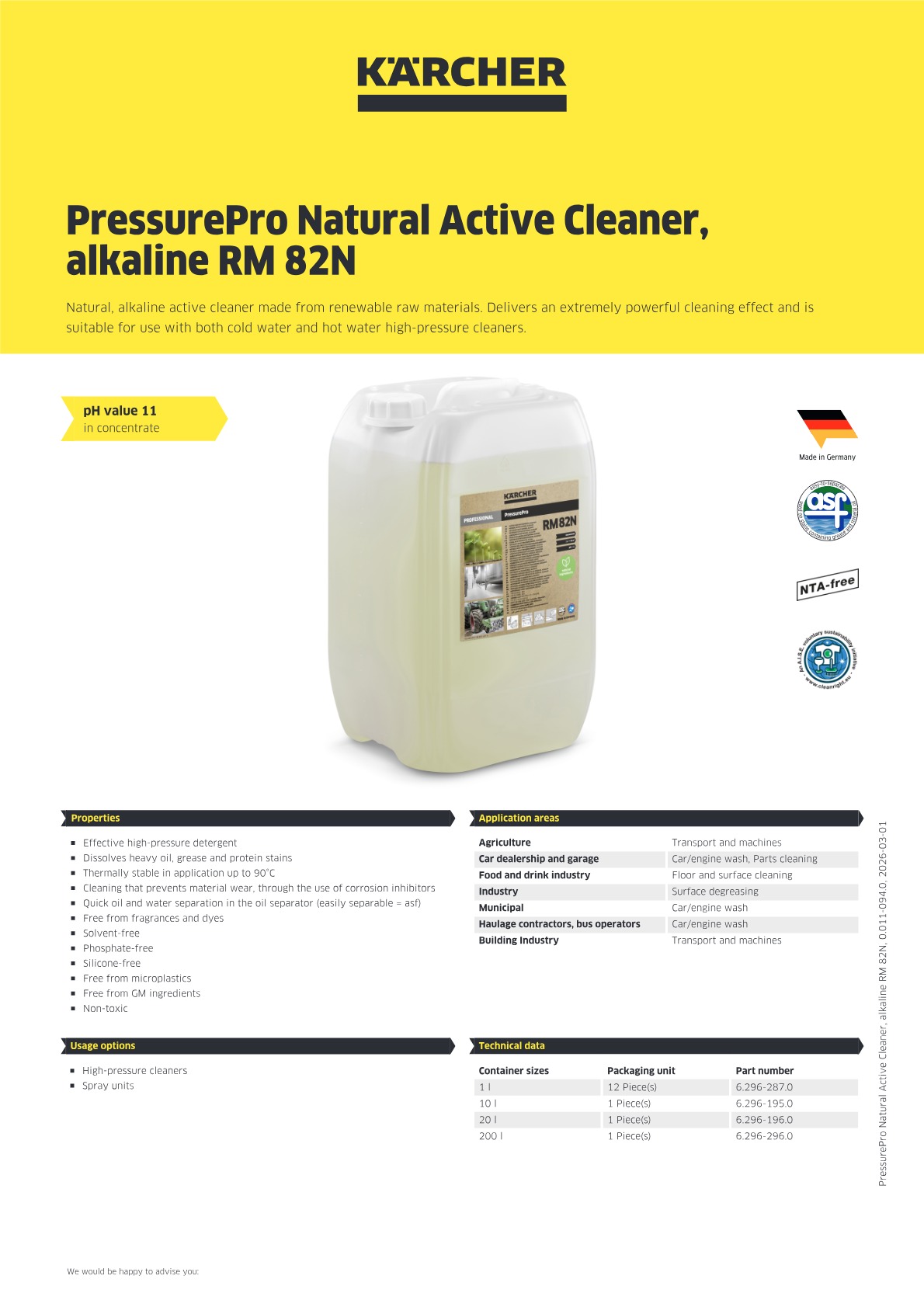 Product information