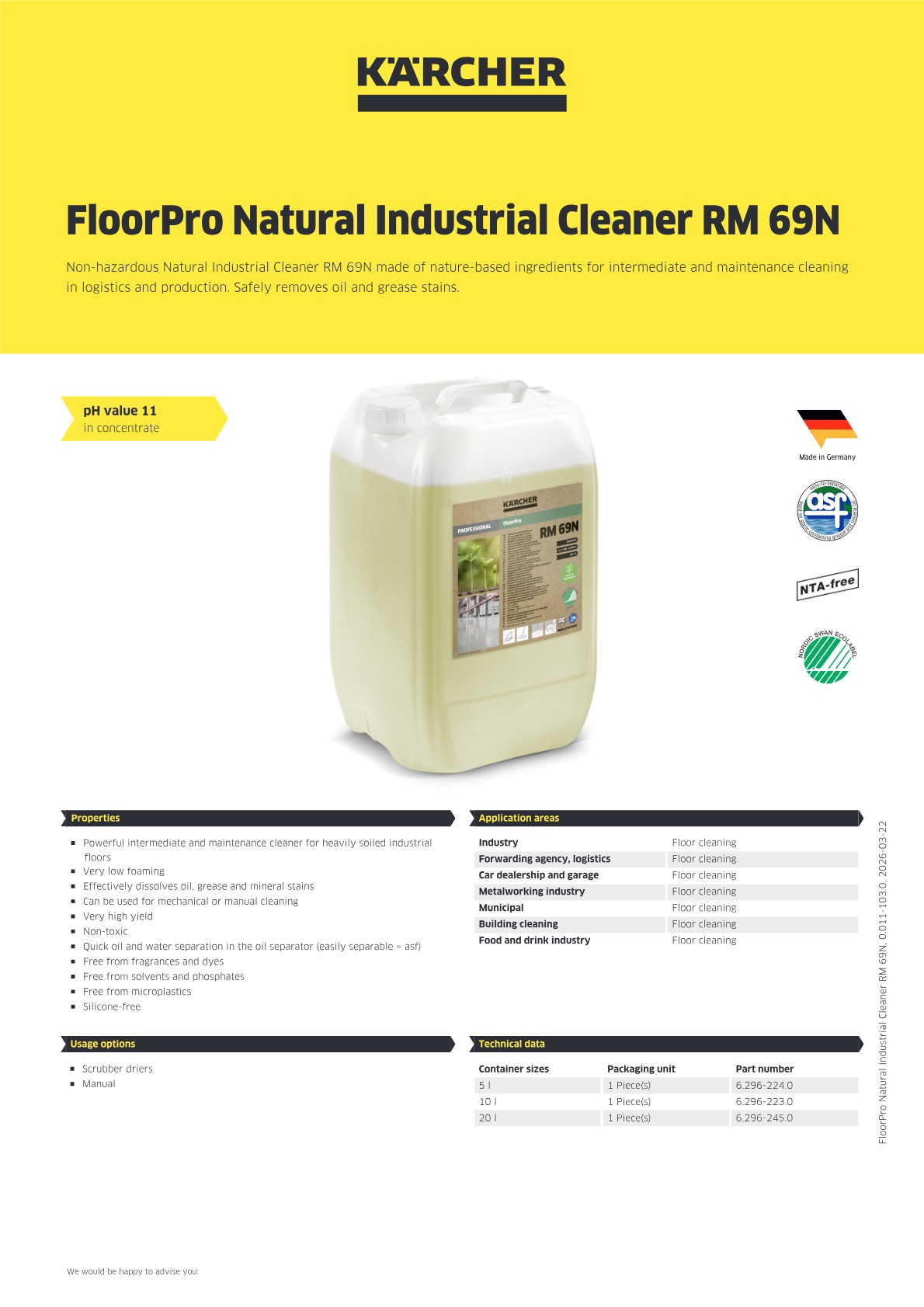 Product information