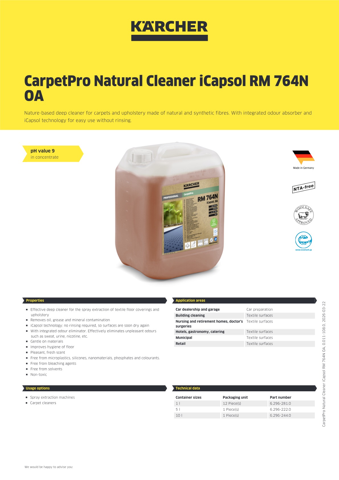 Product information