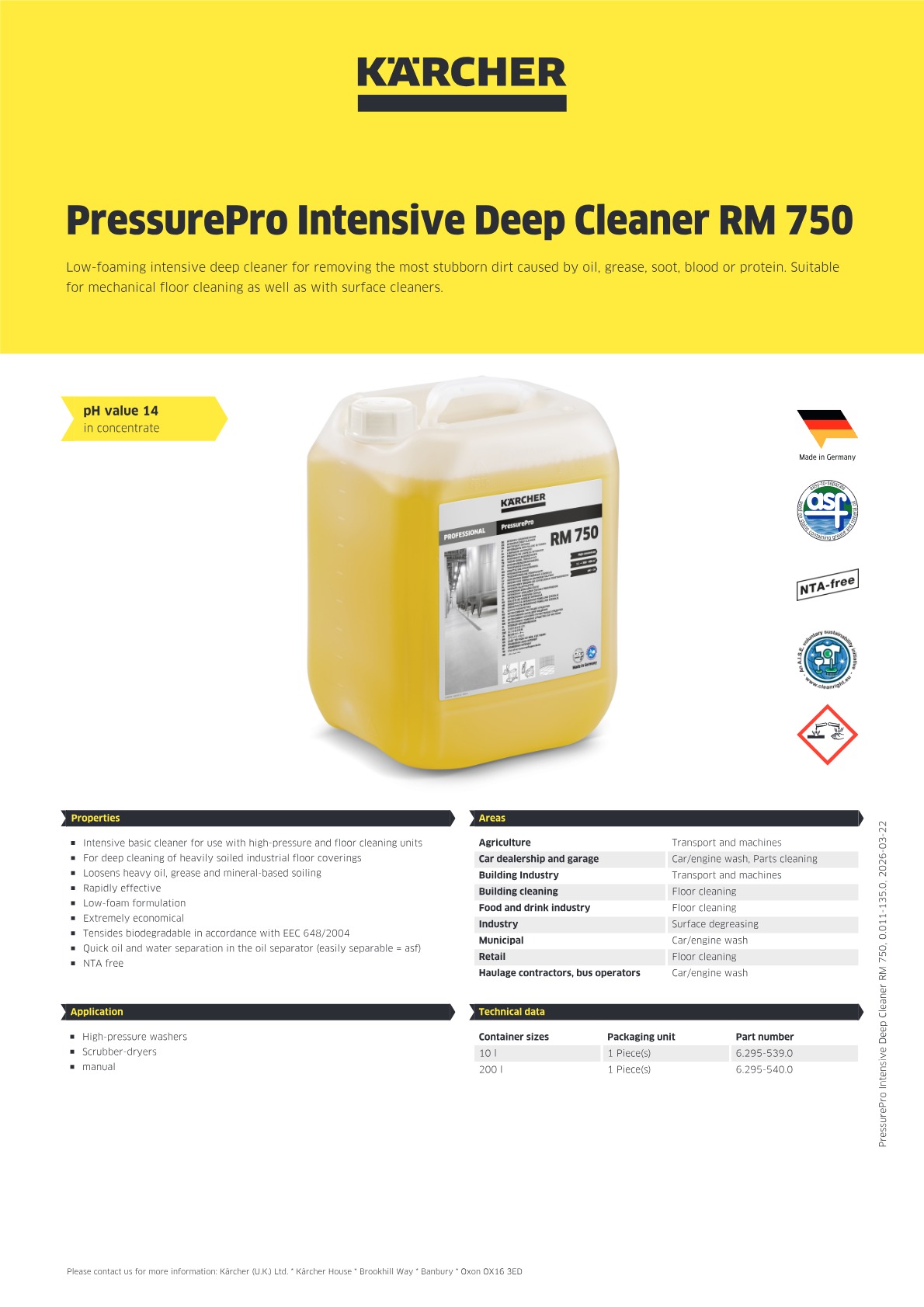 Product information