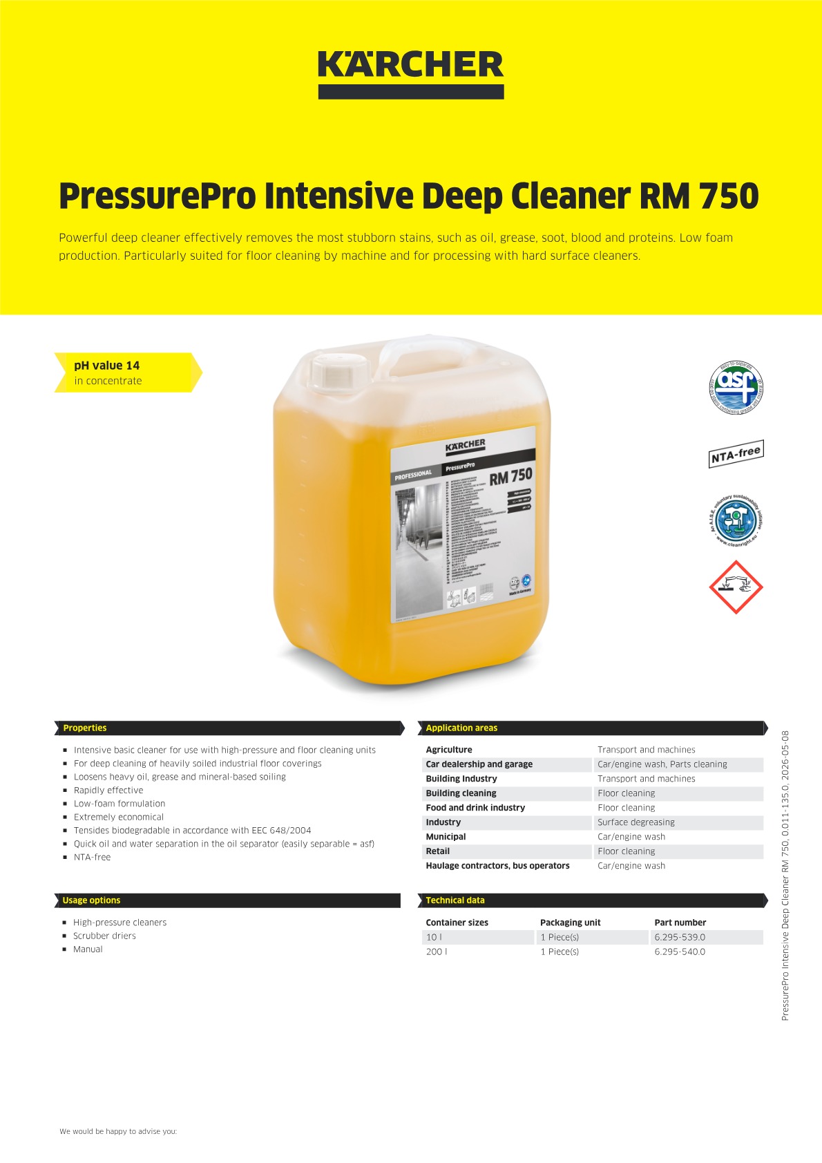 Product information