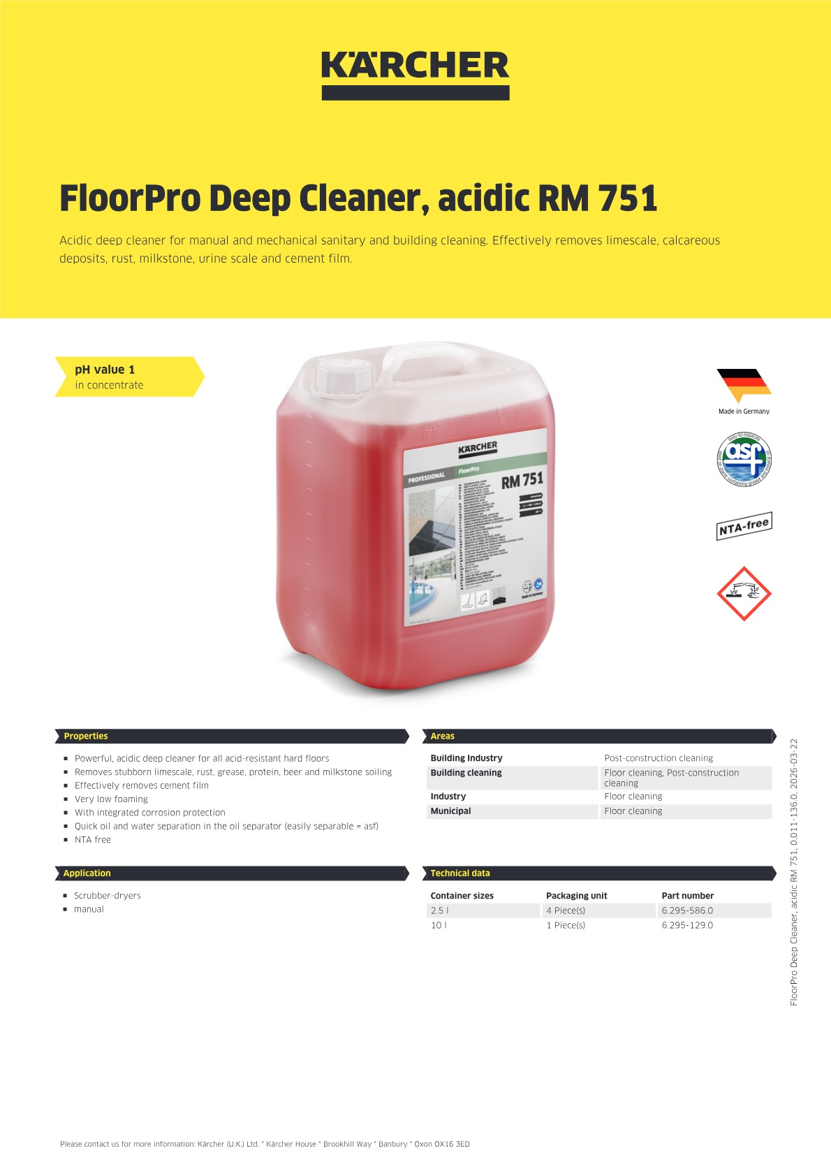 Product information