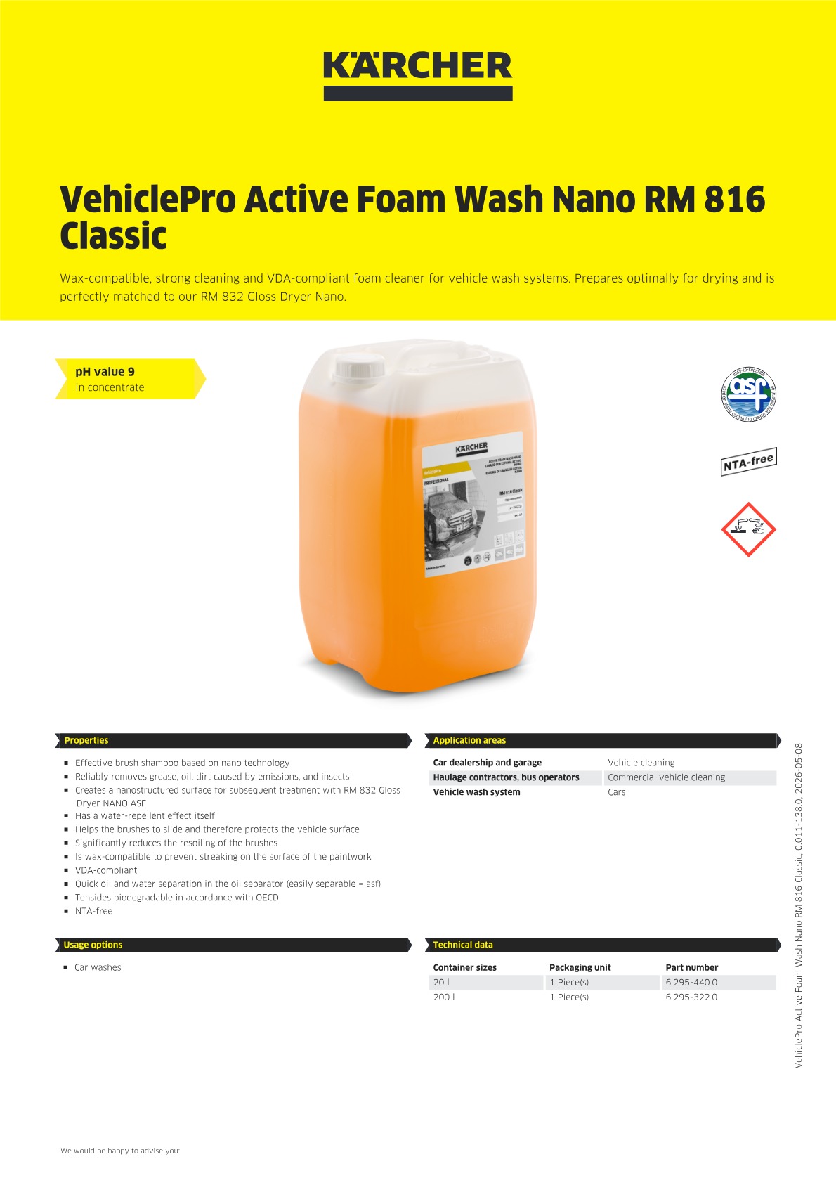 Product information