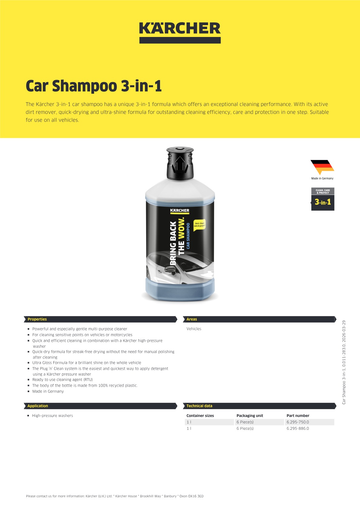 Product information