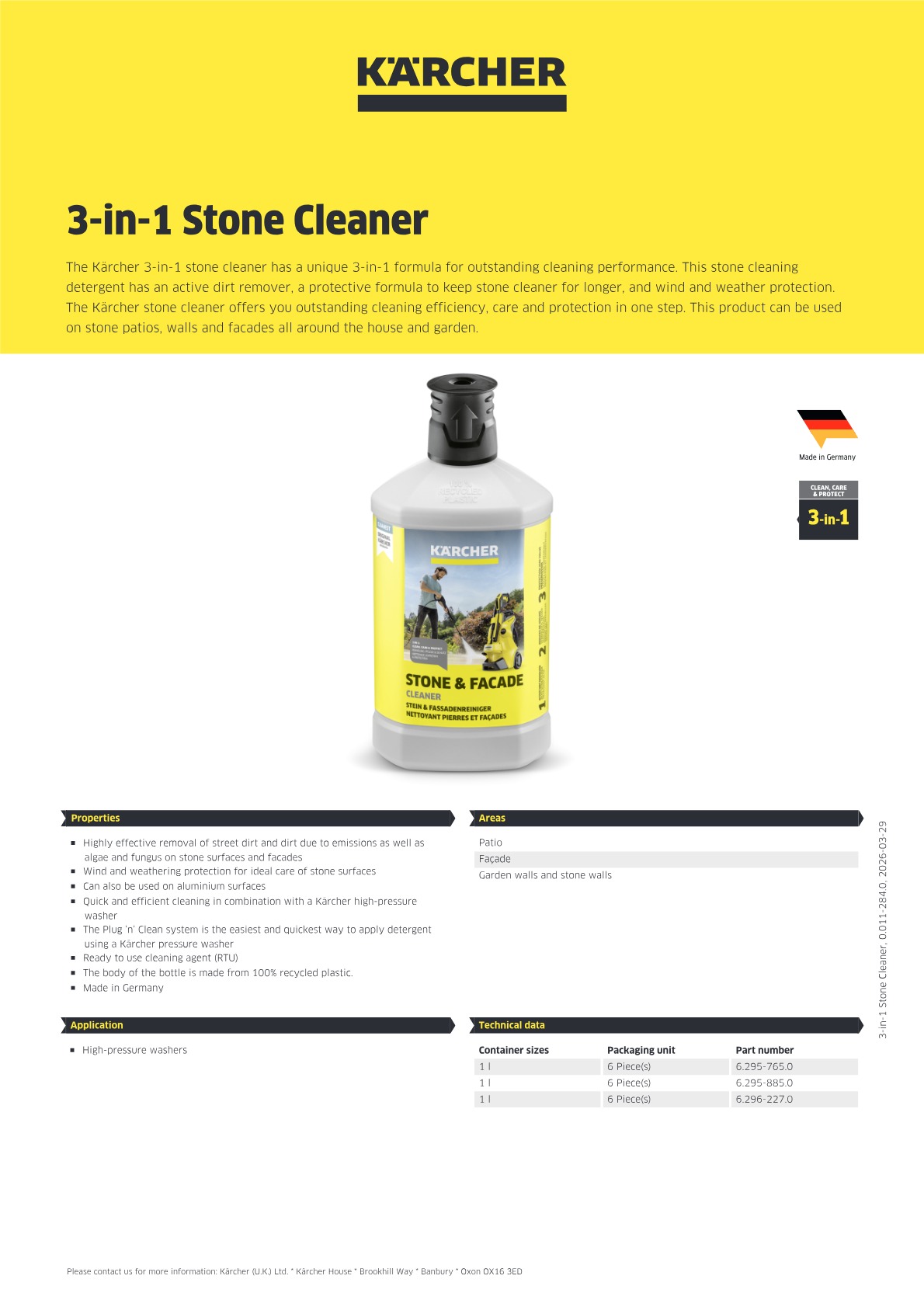 Product information