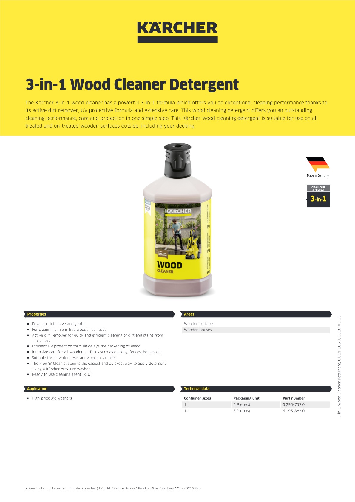 Product information