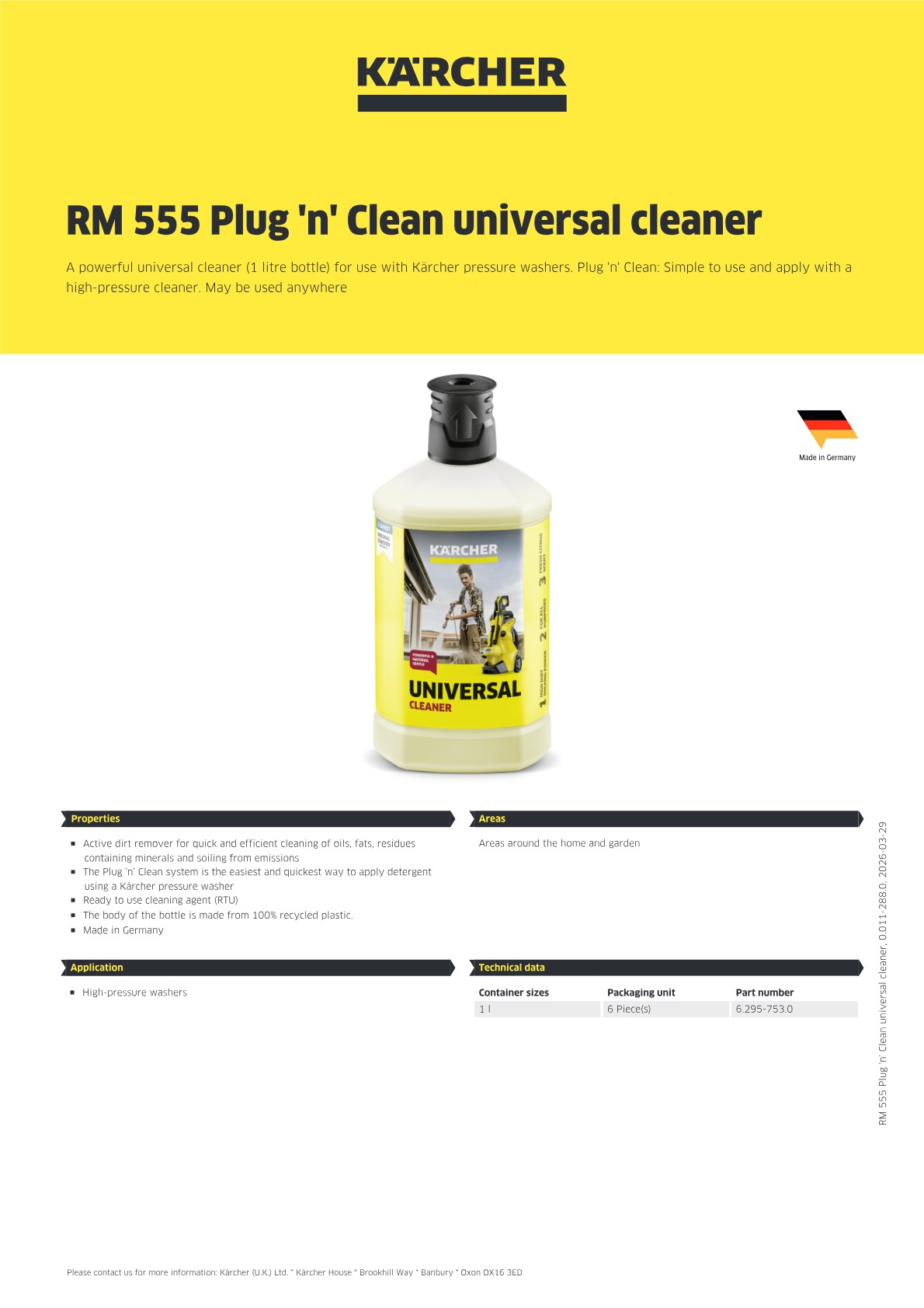 Product information