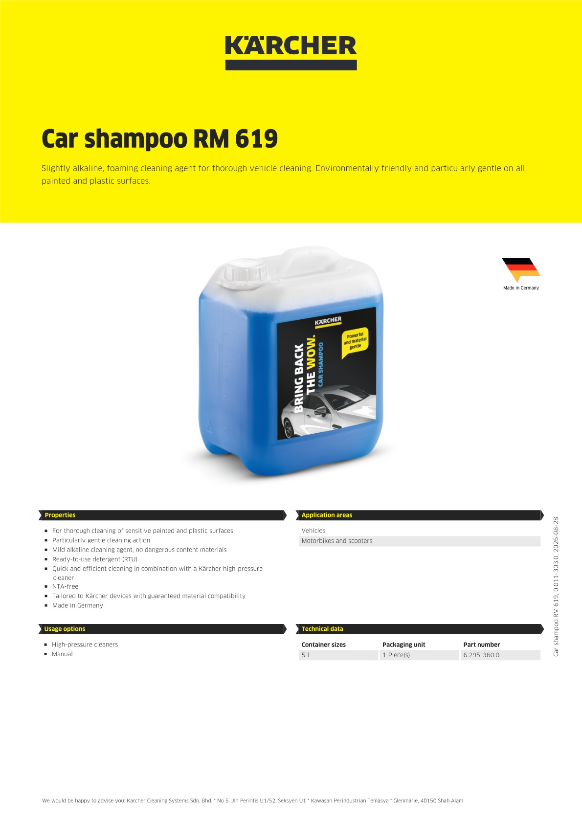 Product information