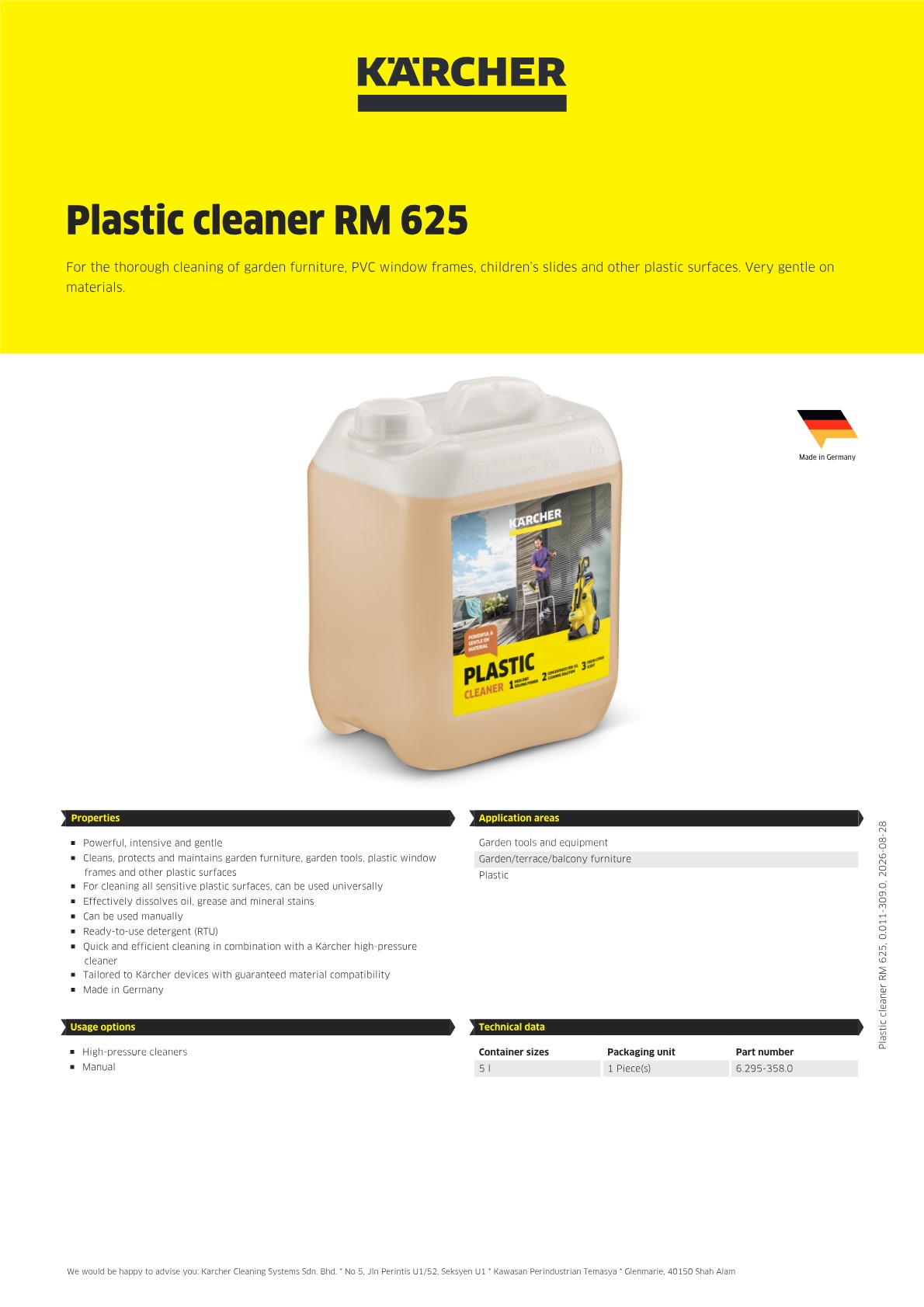 Product information