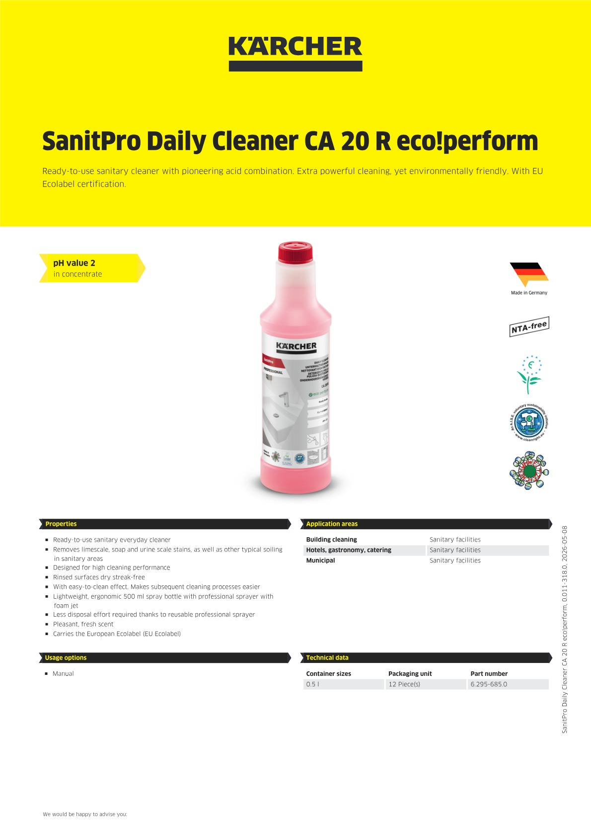 Product information
