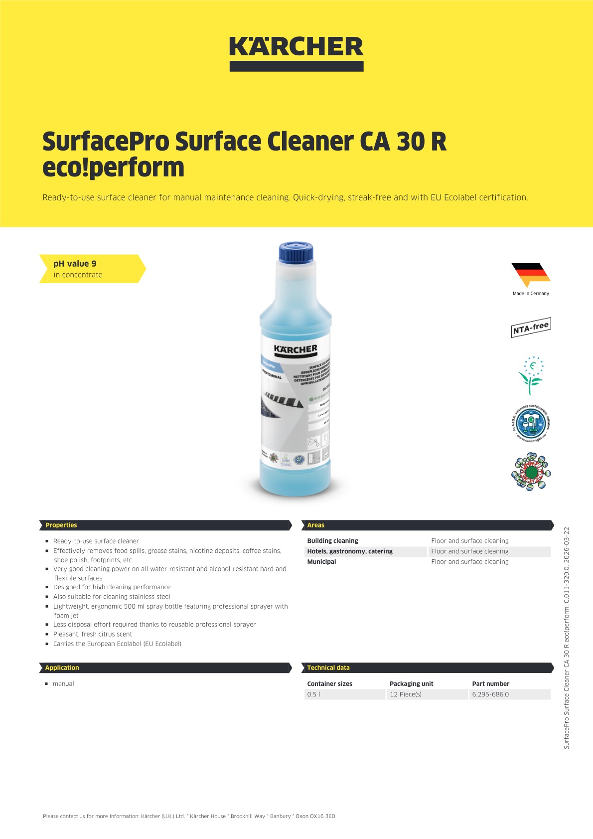 Product information
