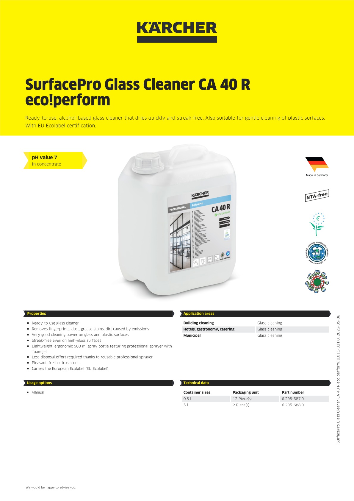 Product information