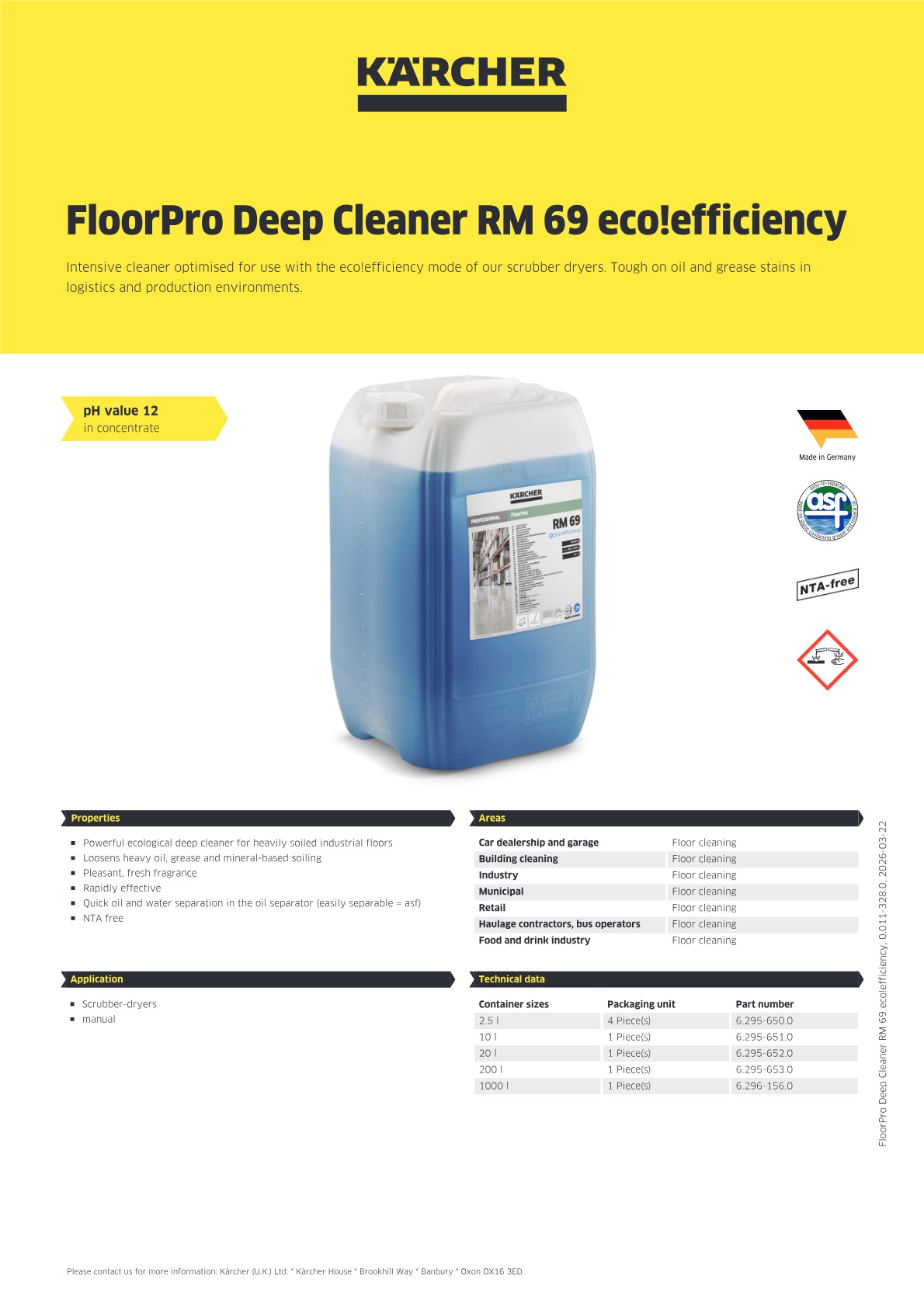 Product information