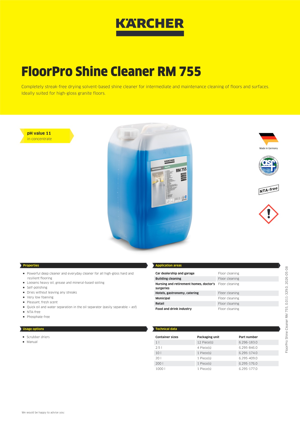 Product information