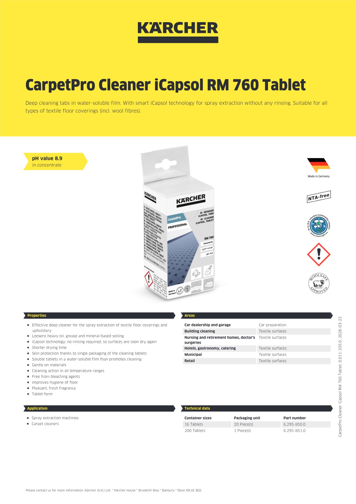 Product information