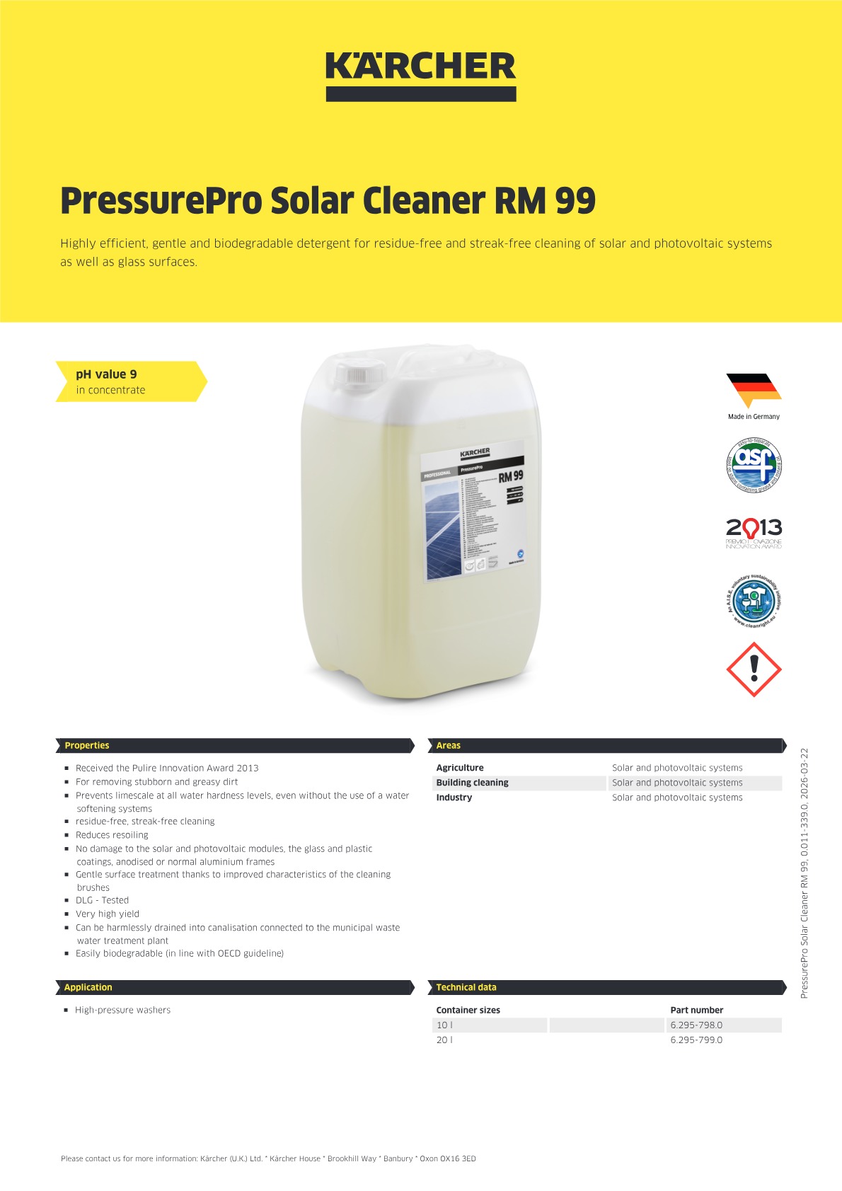 Product information