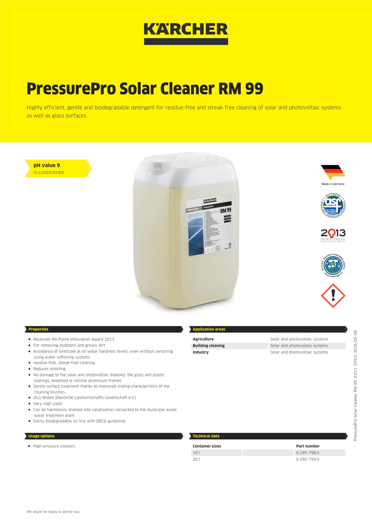 Product information