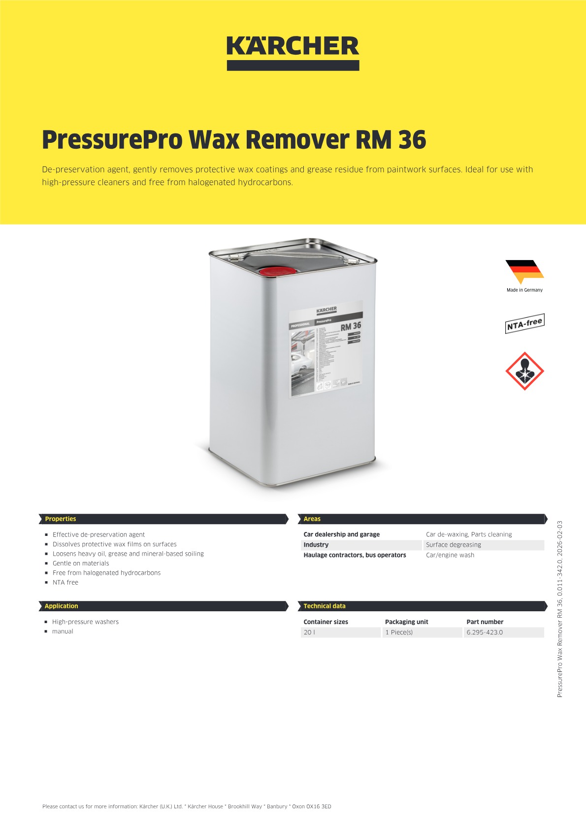 Product information