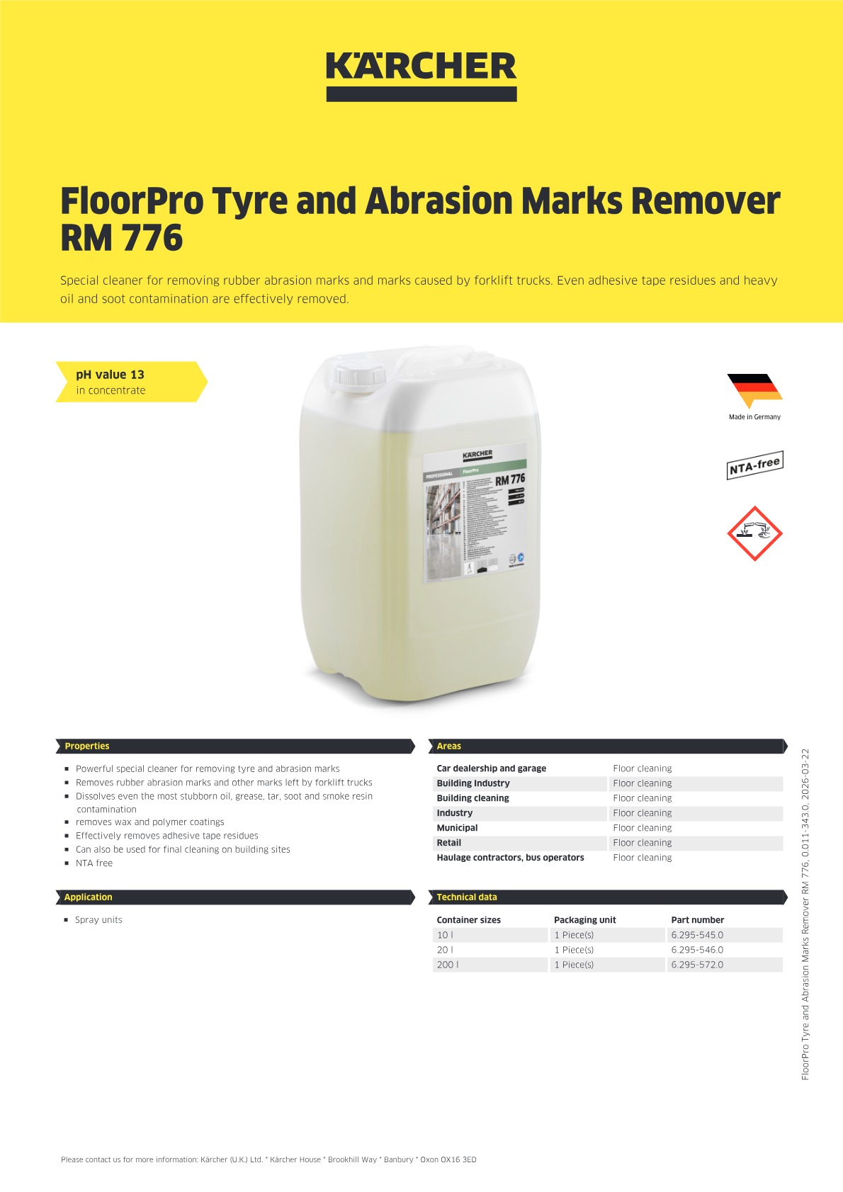 Product information