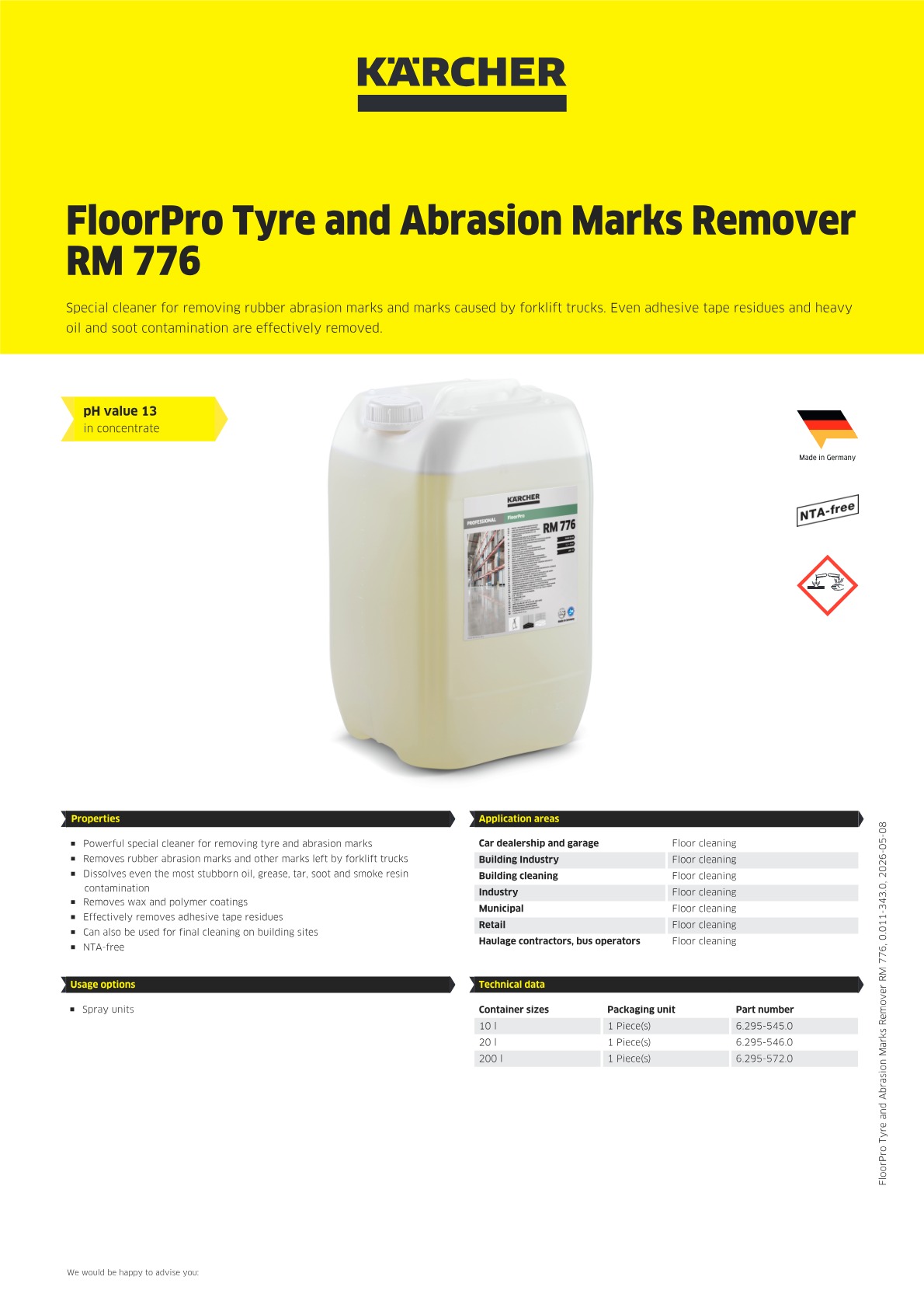 Product information
