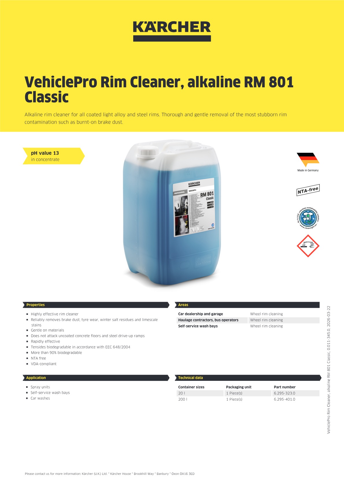 Product information