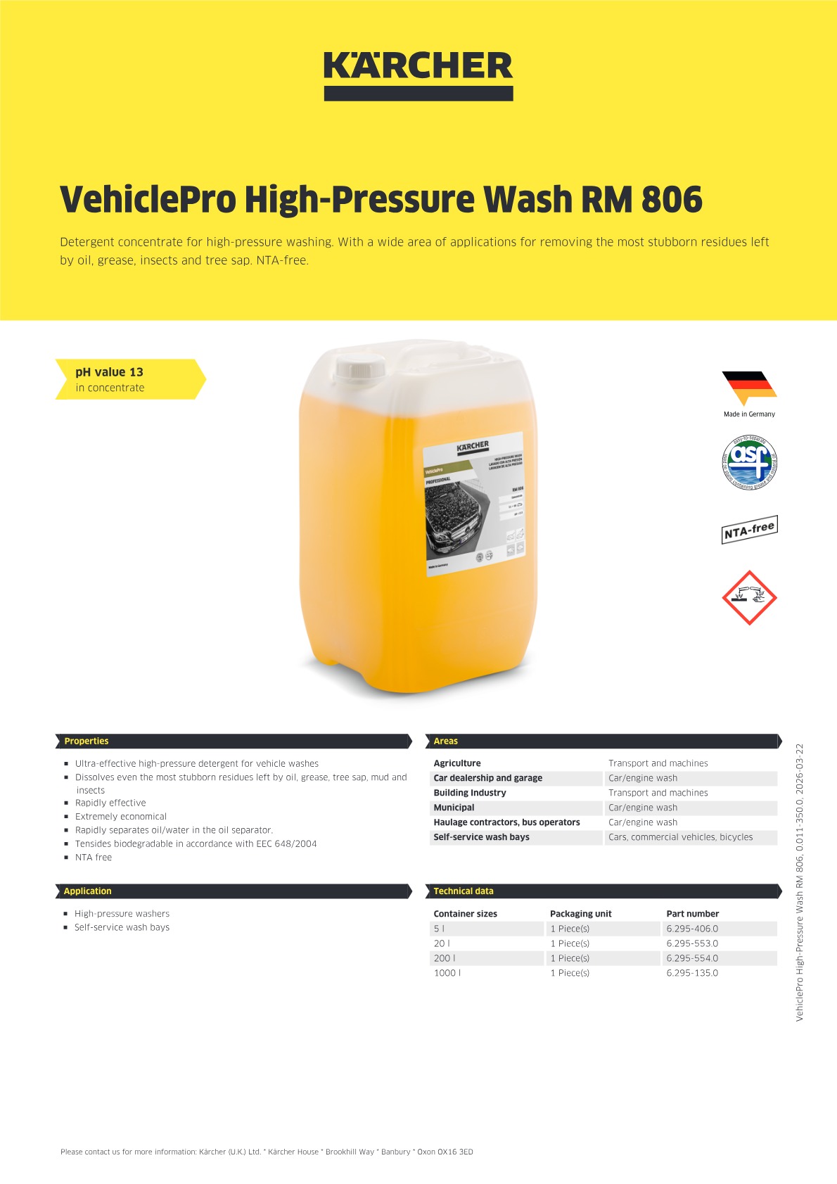 Product information