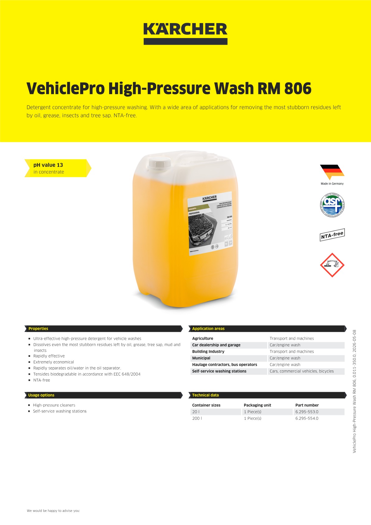 Product information