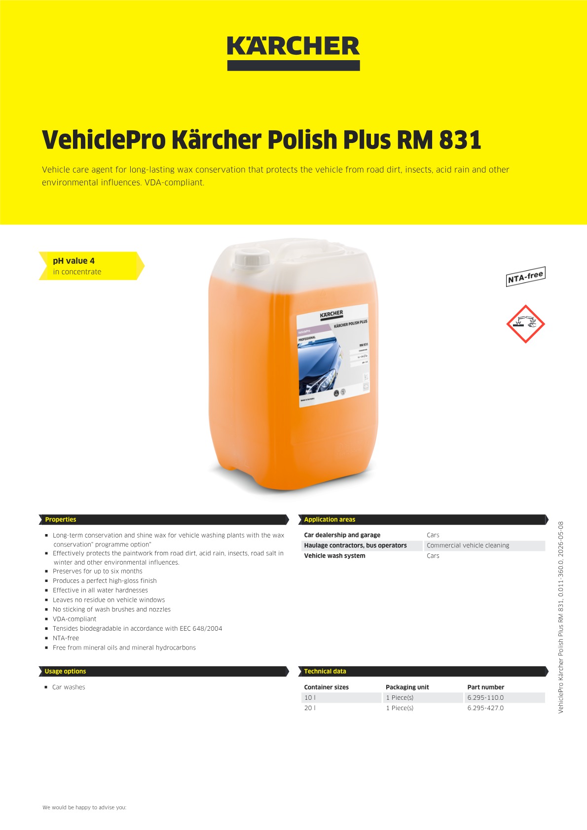 Product information