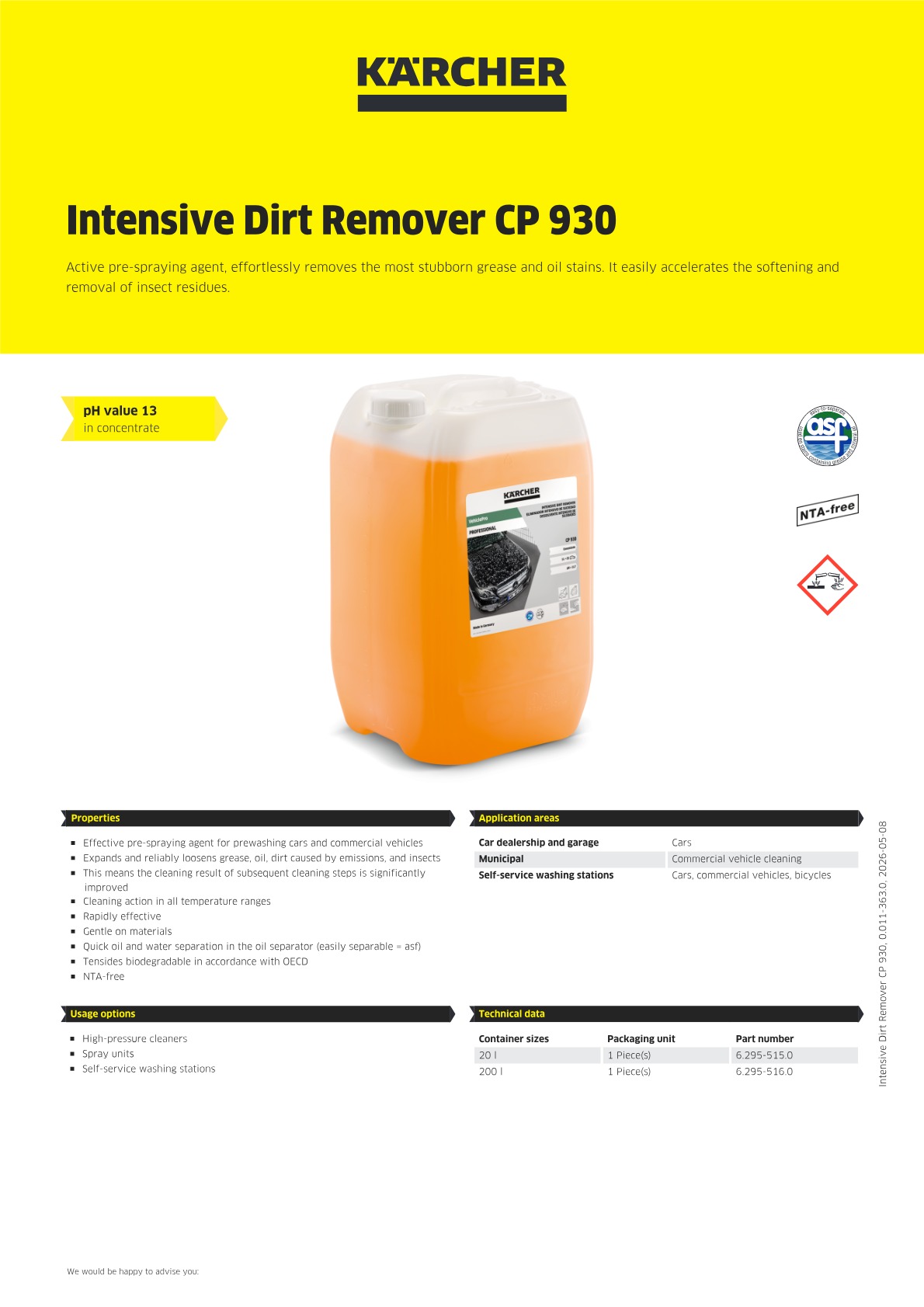 Product information
